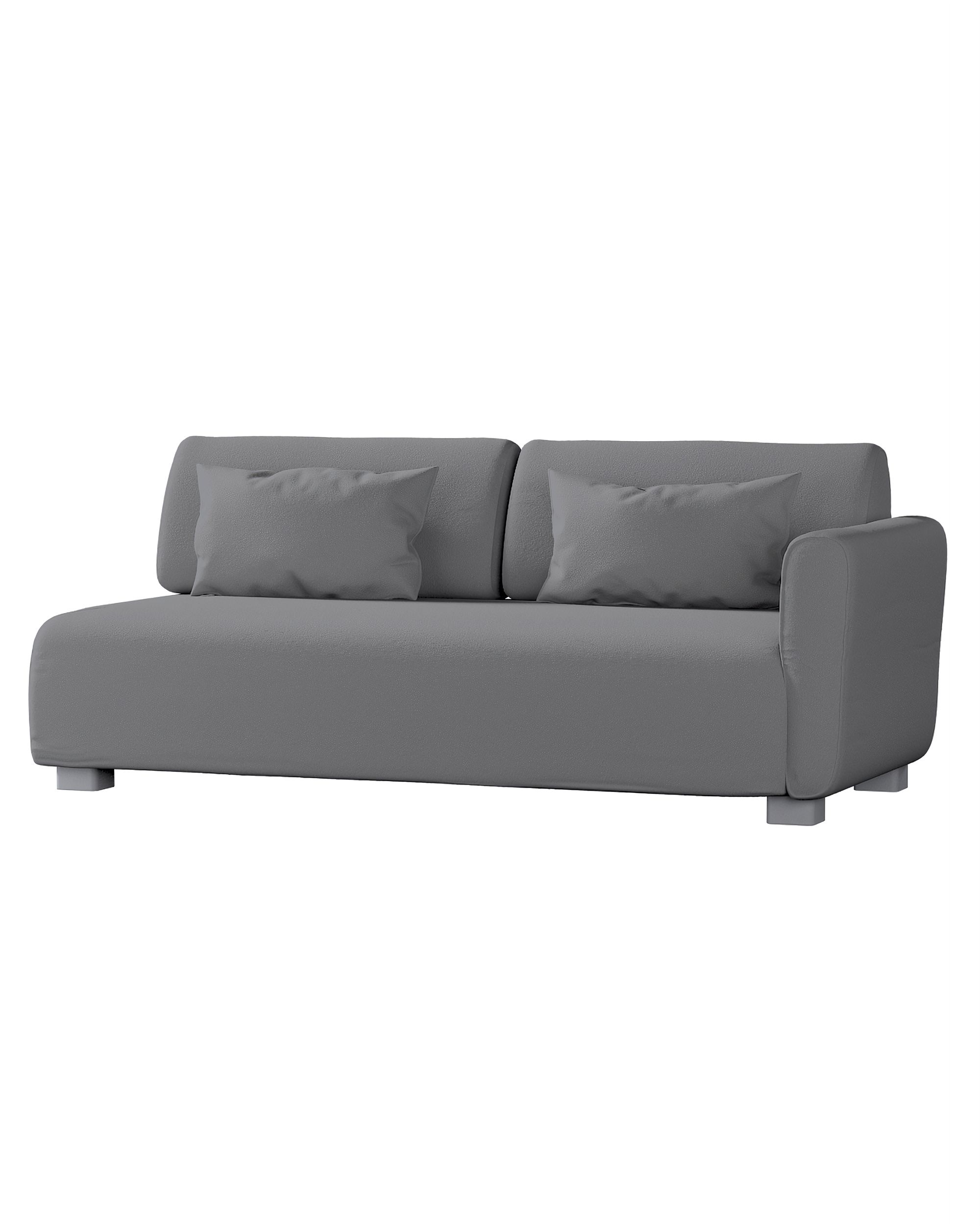 Mysinge 2-seater sofa with armrest cover colour grey fabric structured