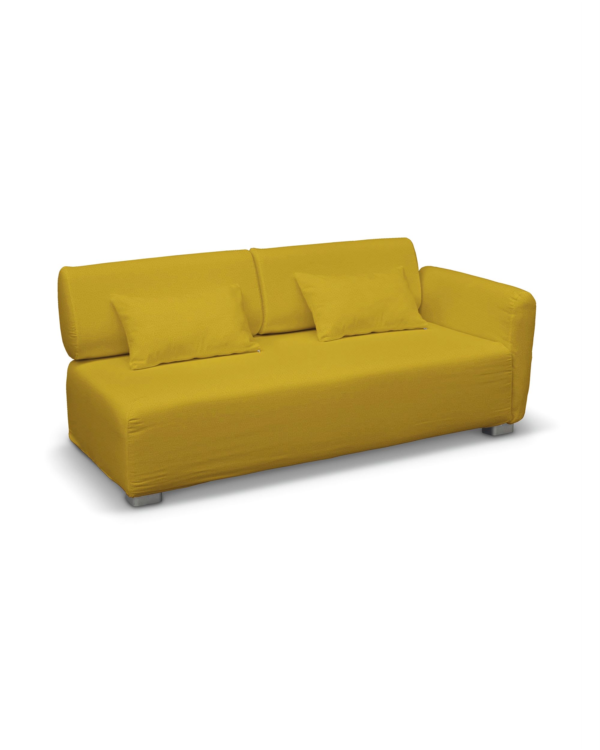 Mysinge 2-seater sofa with armrest cover colour yellow fabric velvet