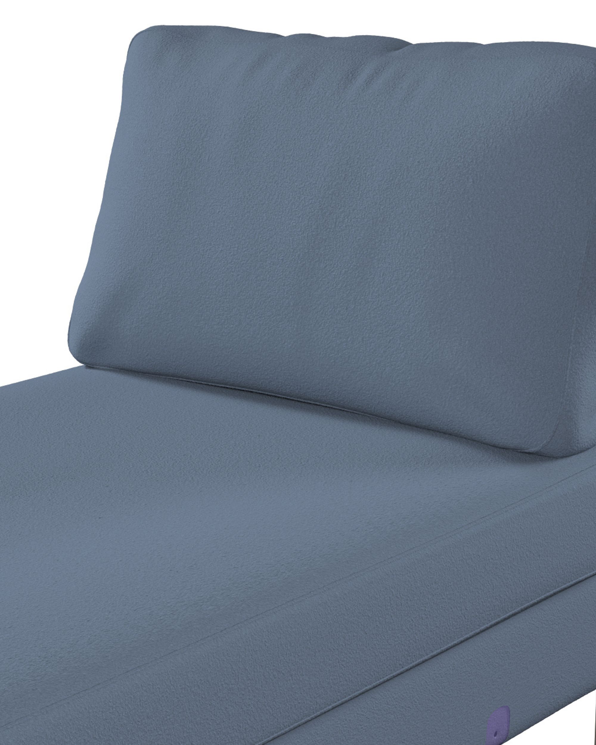 Karlstad chaise longue cover colour blue fabric structured (hover)