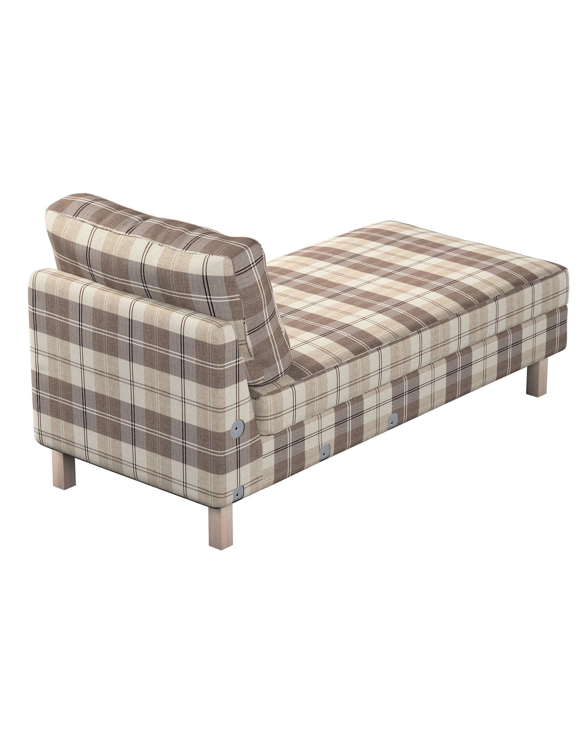 Karlstad chaise longue add-on unit cover colour beige fabric structured, patterned (hover)