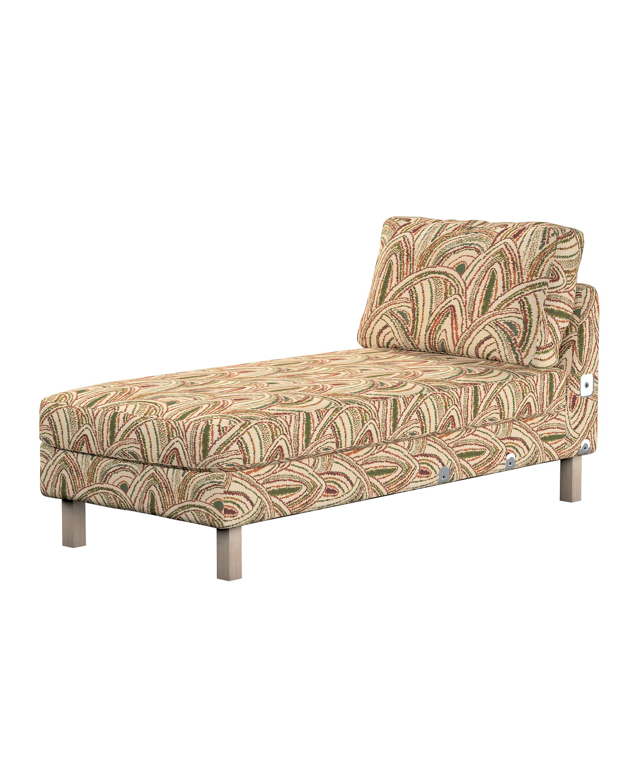 Karlstad chaise longue add-on unit cover colour multicolour fabric structured, patterned
