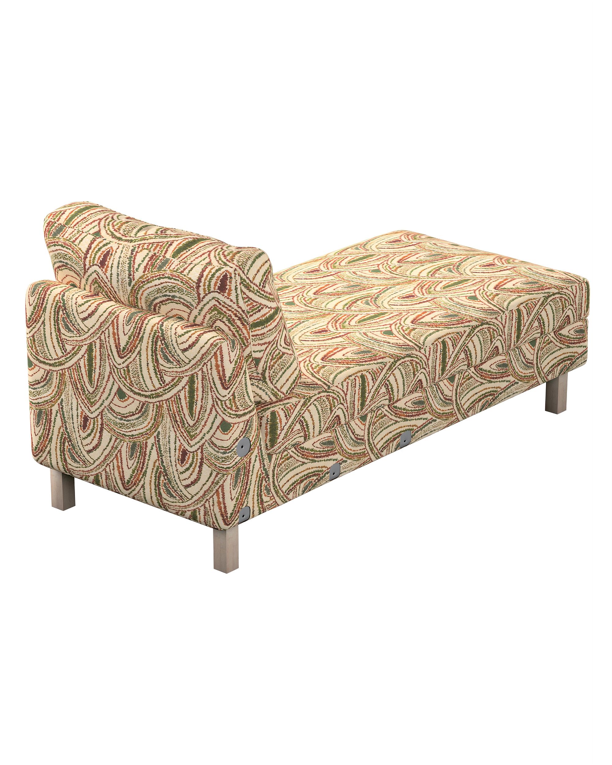 Karlstad chaise longue add-on unit cover colour multicolour fabric structured, patterned (hover)