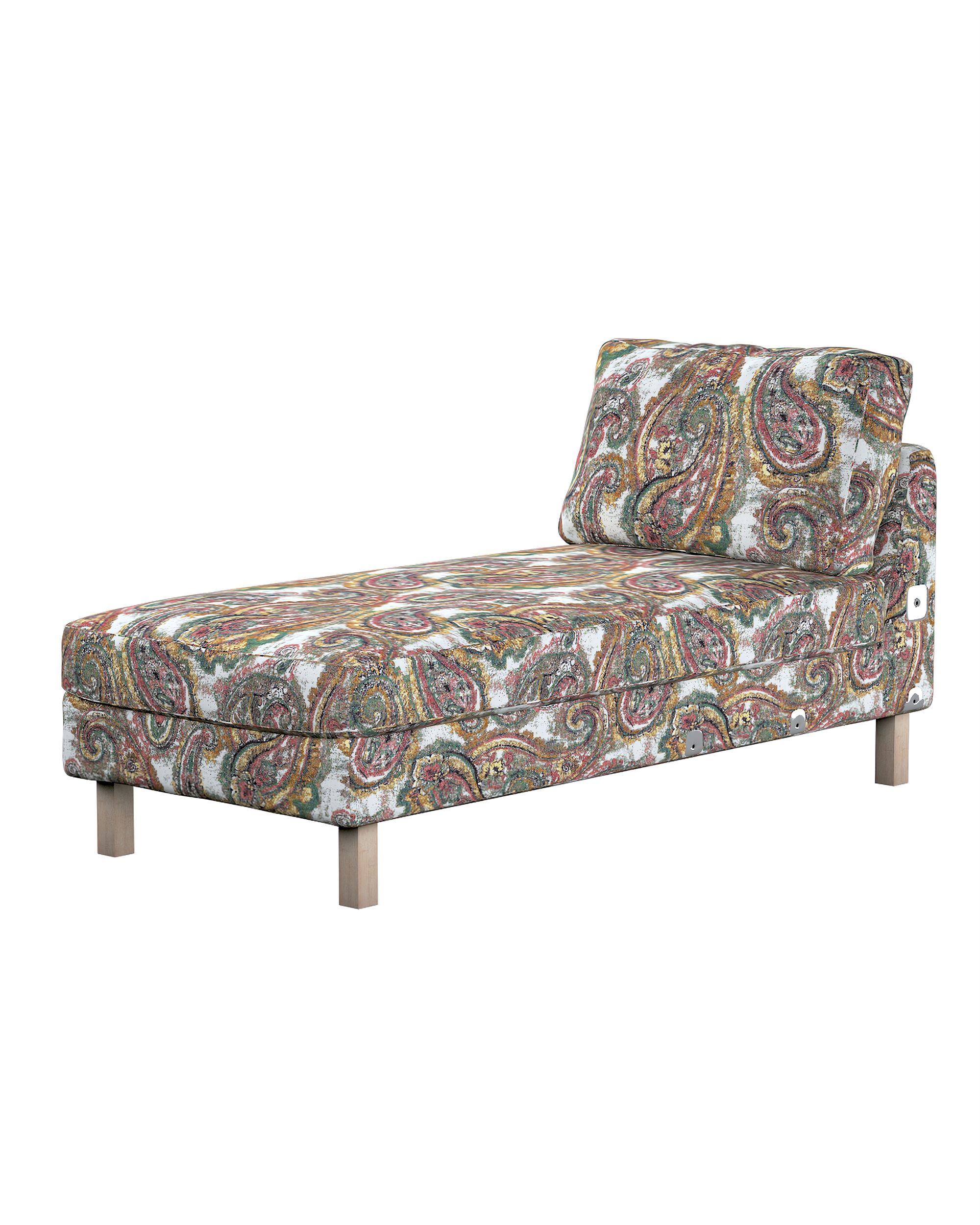 Karlstad chaise longue add-on unit cover colour multicolour fabric structured, patterned