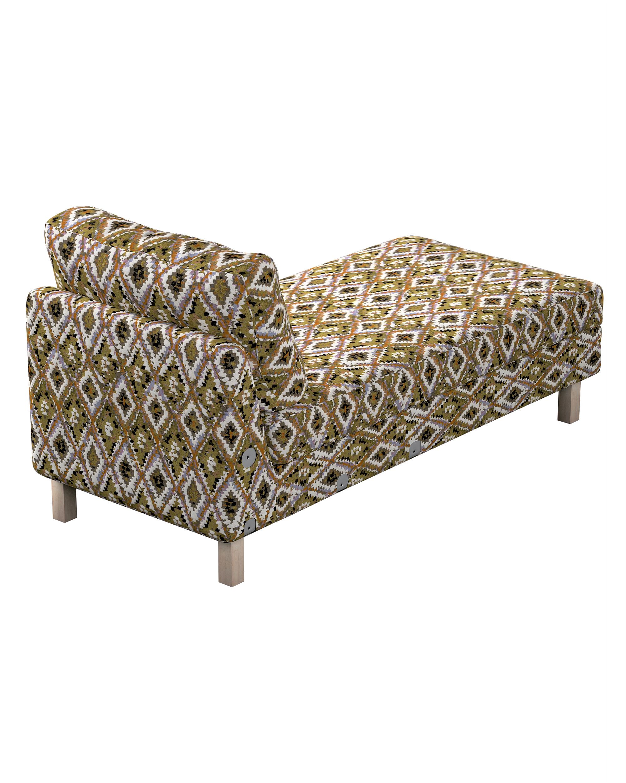 Karlstad chaise longue add-on unit cover colour multicolour fabric structured, patterned (hover)