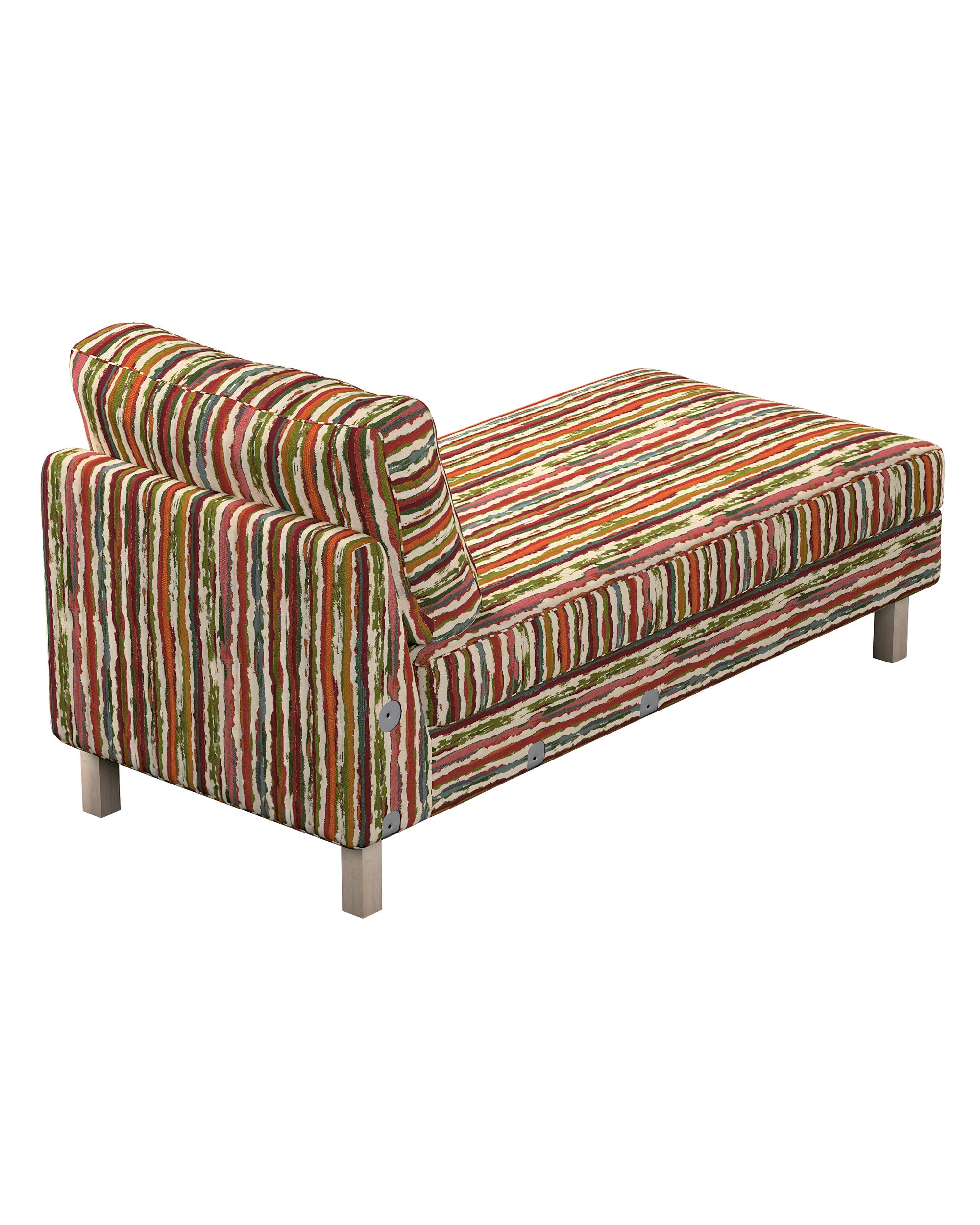 Karlstad chaise longue add-on unit cover colour multicolour fabric structured, patterned (hover)