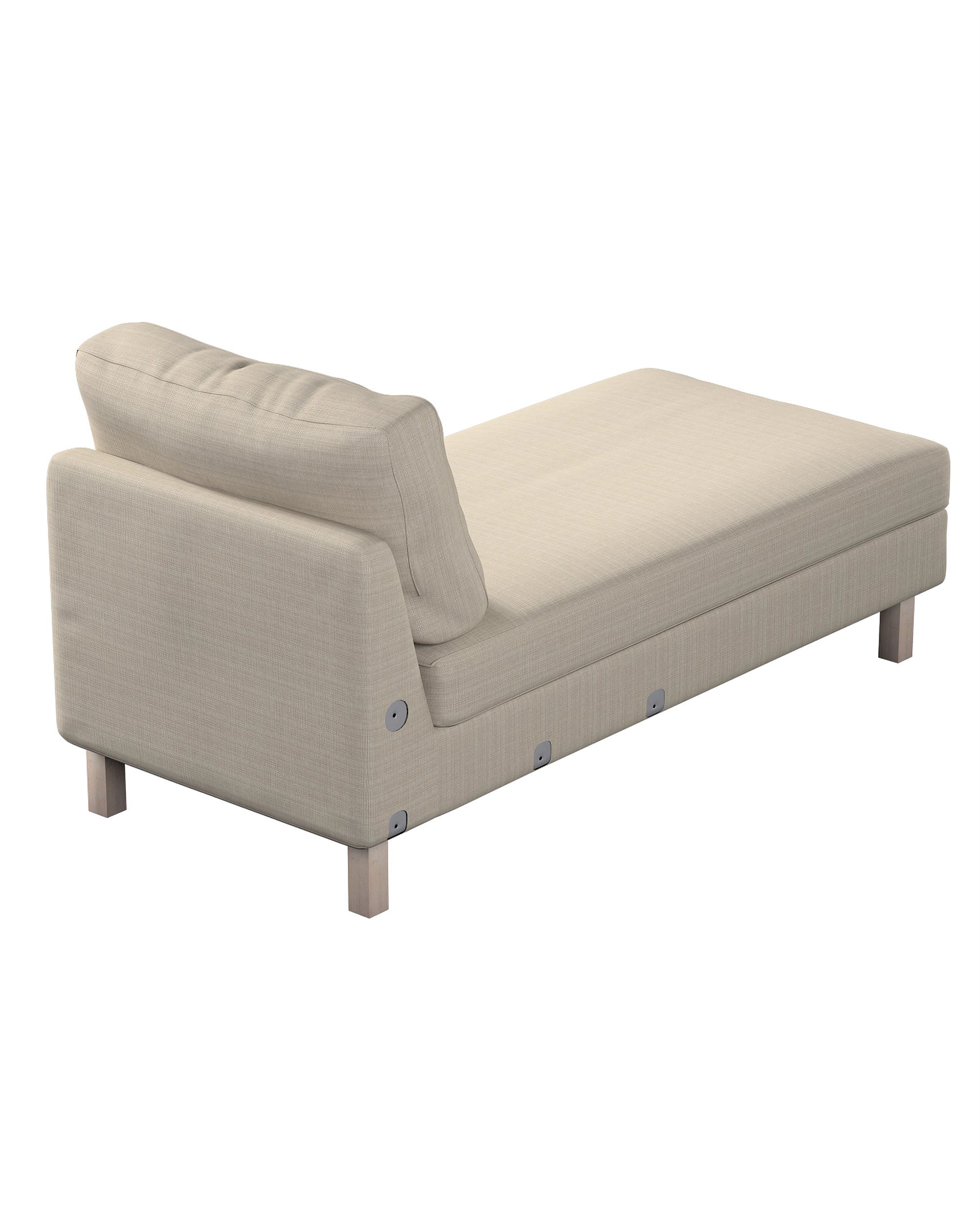 Karlstad chaise longue add-on unit cover colour beige fabric structured (hover)