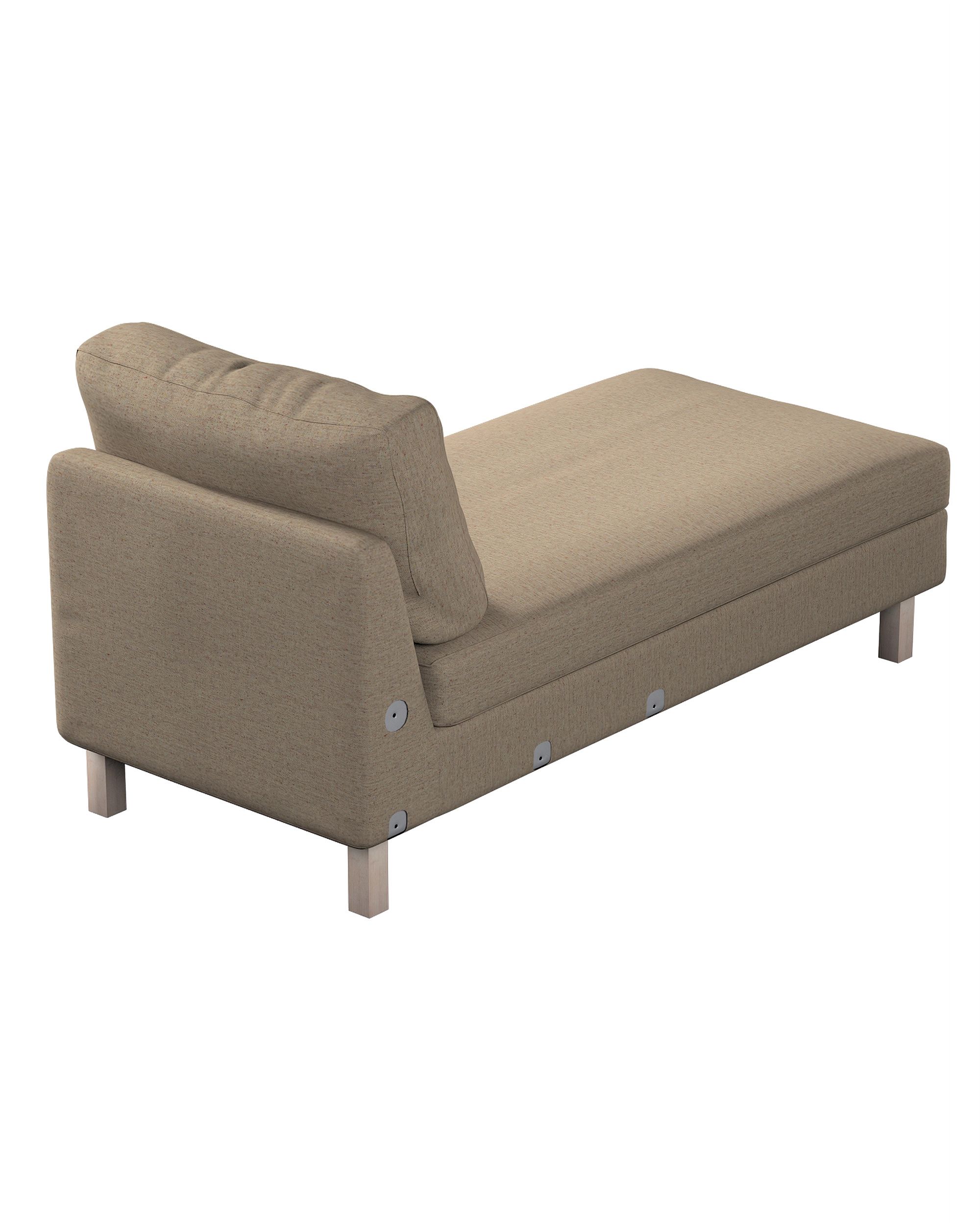 Karlstad chaise longue add-on unit cover colour beige fabric structured (hover)
