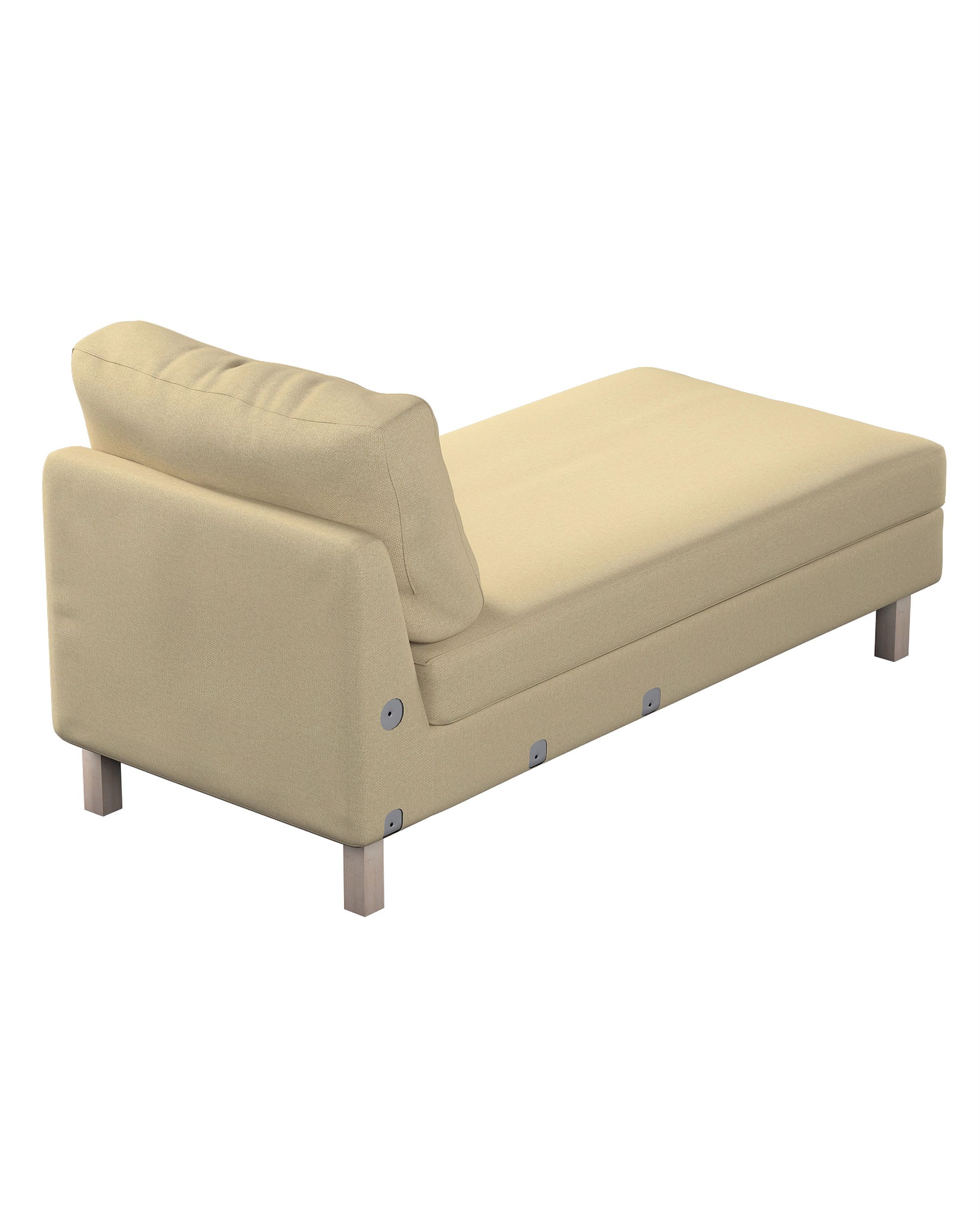 Karlstad chaise longue add-on unit cover colour green fabric structured (hover)
