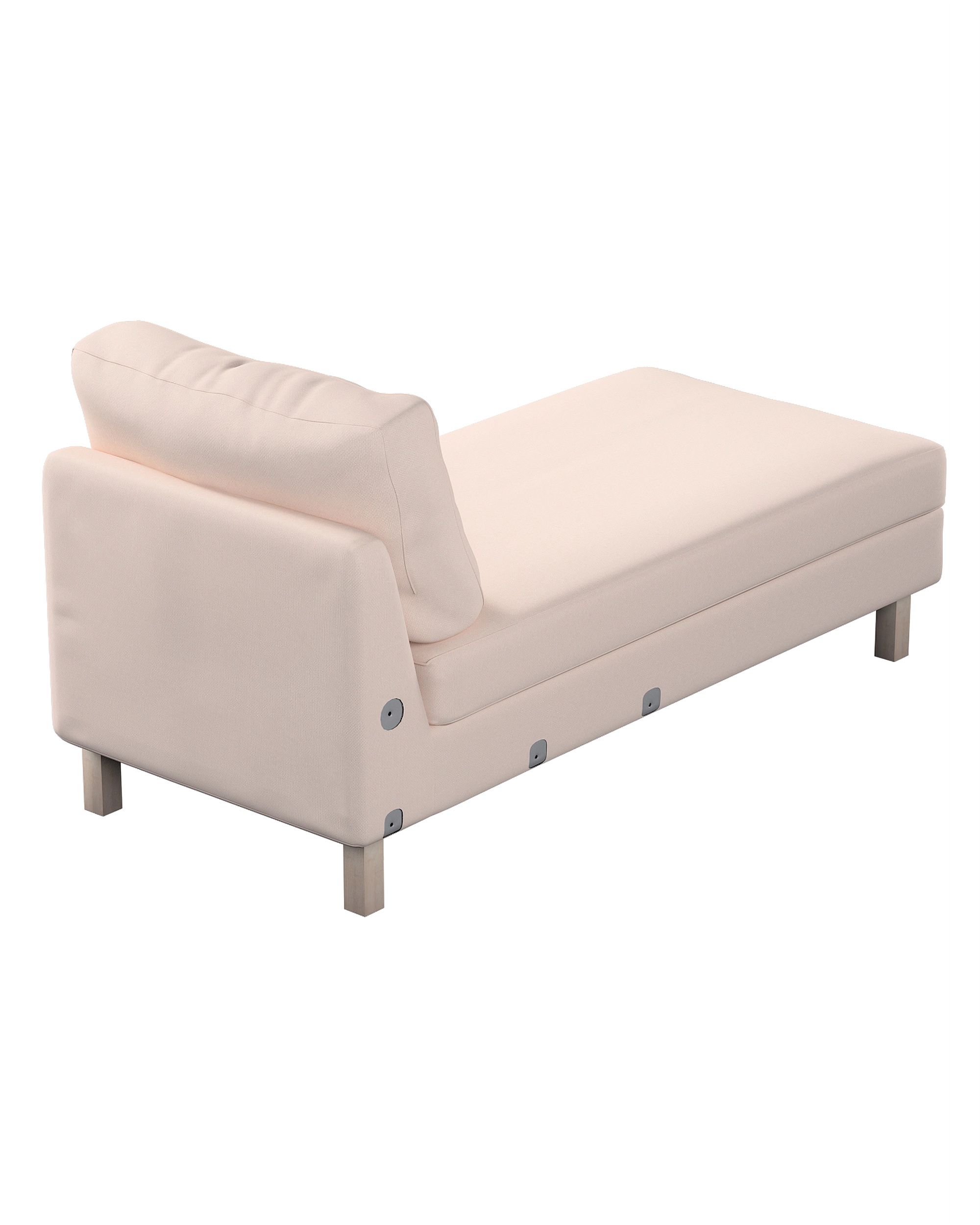 Karlstad chaise longue add-on unit cover colour pink fabric structured (hover)