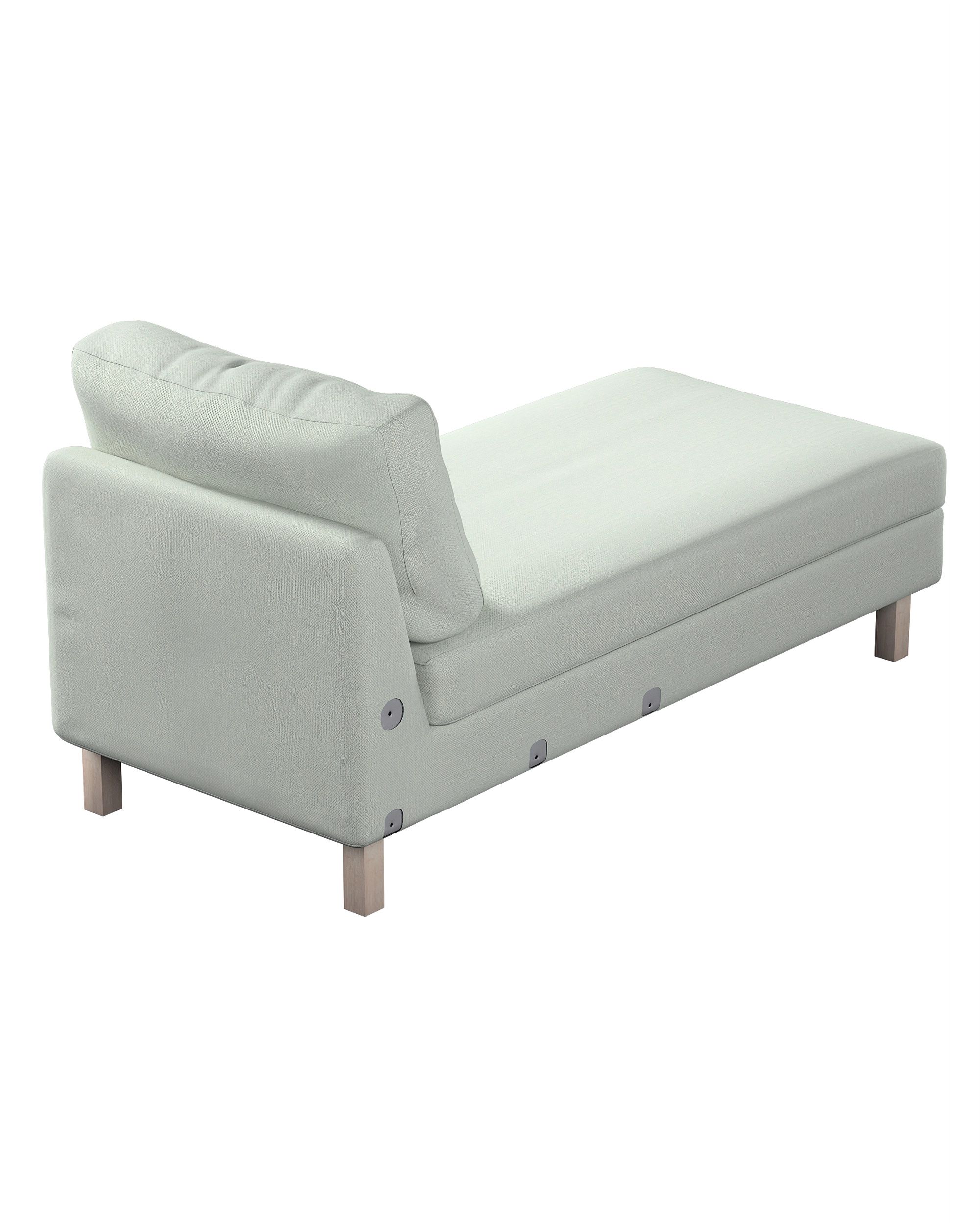 Karlstad chaise longue add-on unit cover colour blue fabric structured (hover)