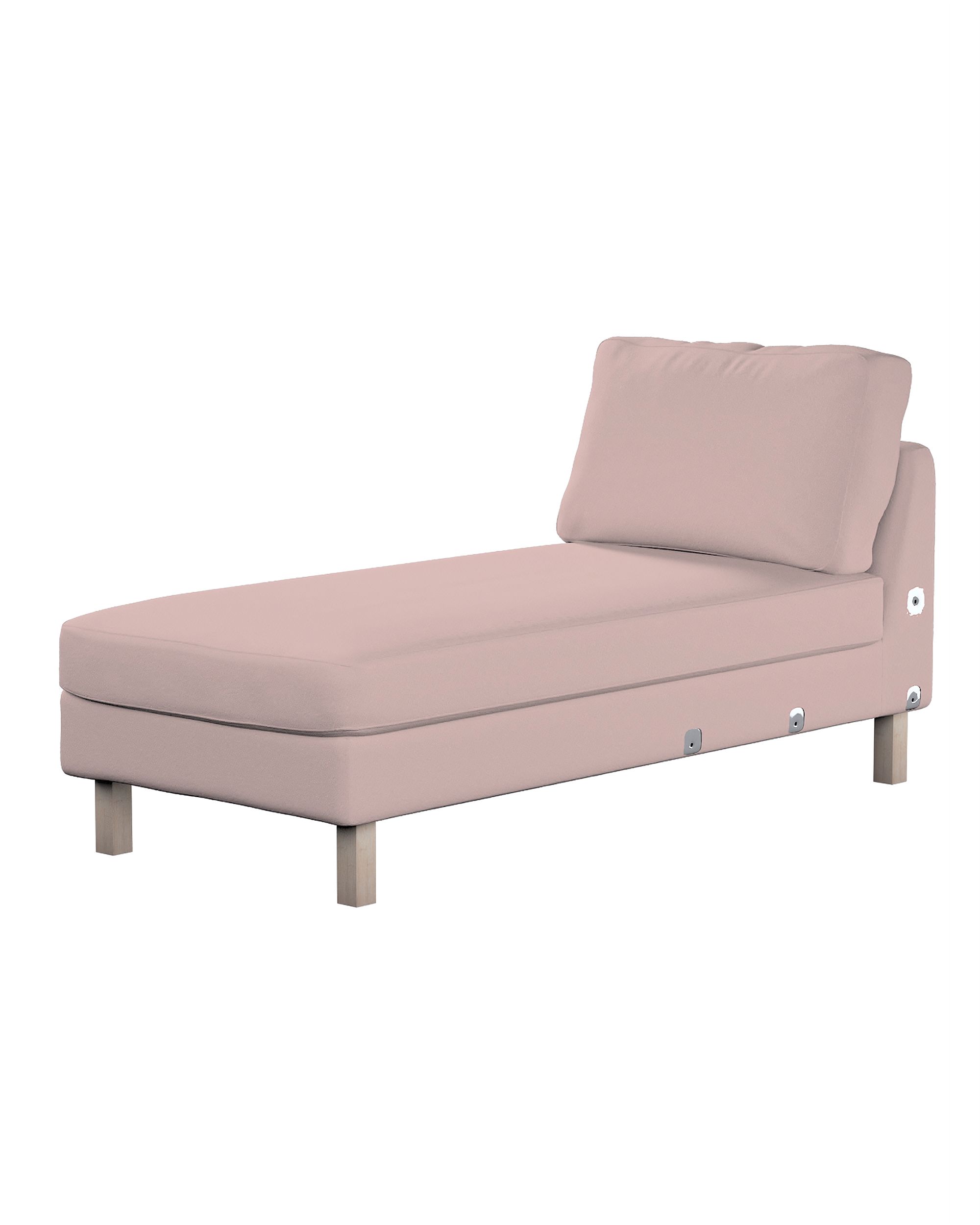 Karlstad chaise longue add-on unit cover colour pink fabric structured