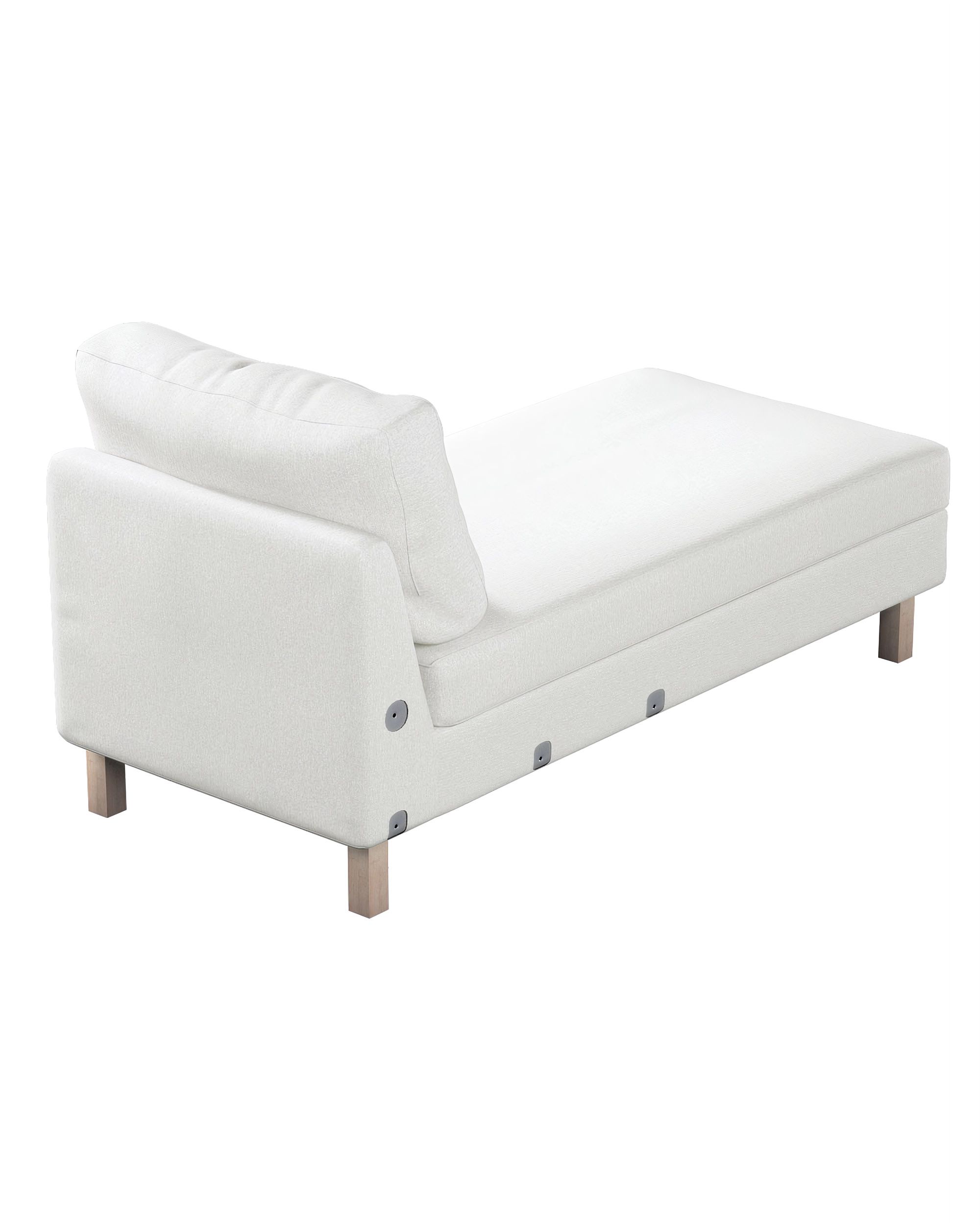 Karlstad chaise longue add-on unit cover colour cream fabric structured (hover)