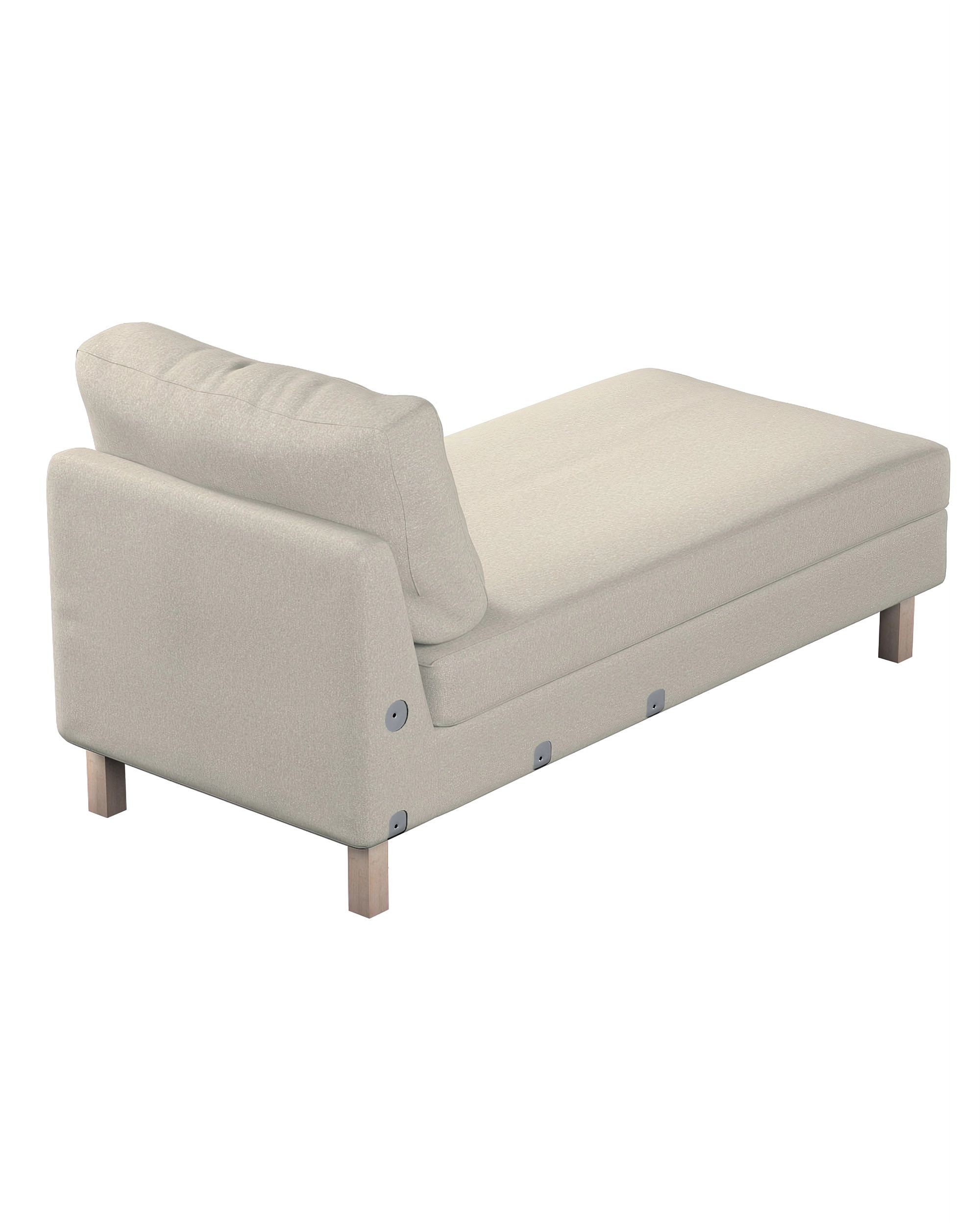 Karlstad chaise longue add-on unit cover colour beige fabric structured (hover)
