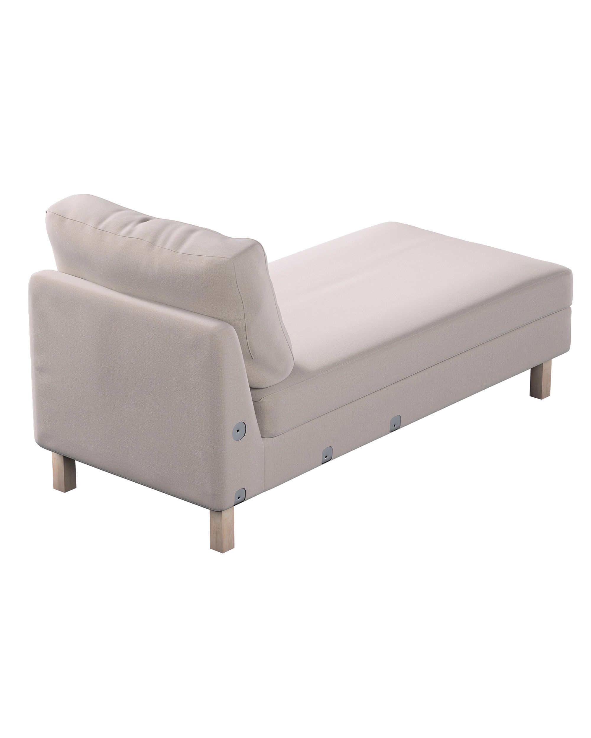 Karlstad chaise longue add-on unit cover colour beige fabric velvet (hover)