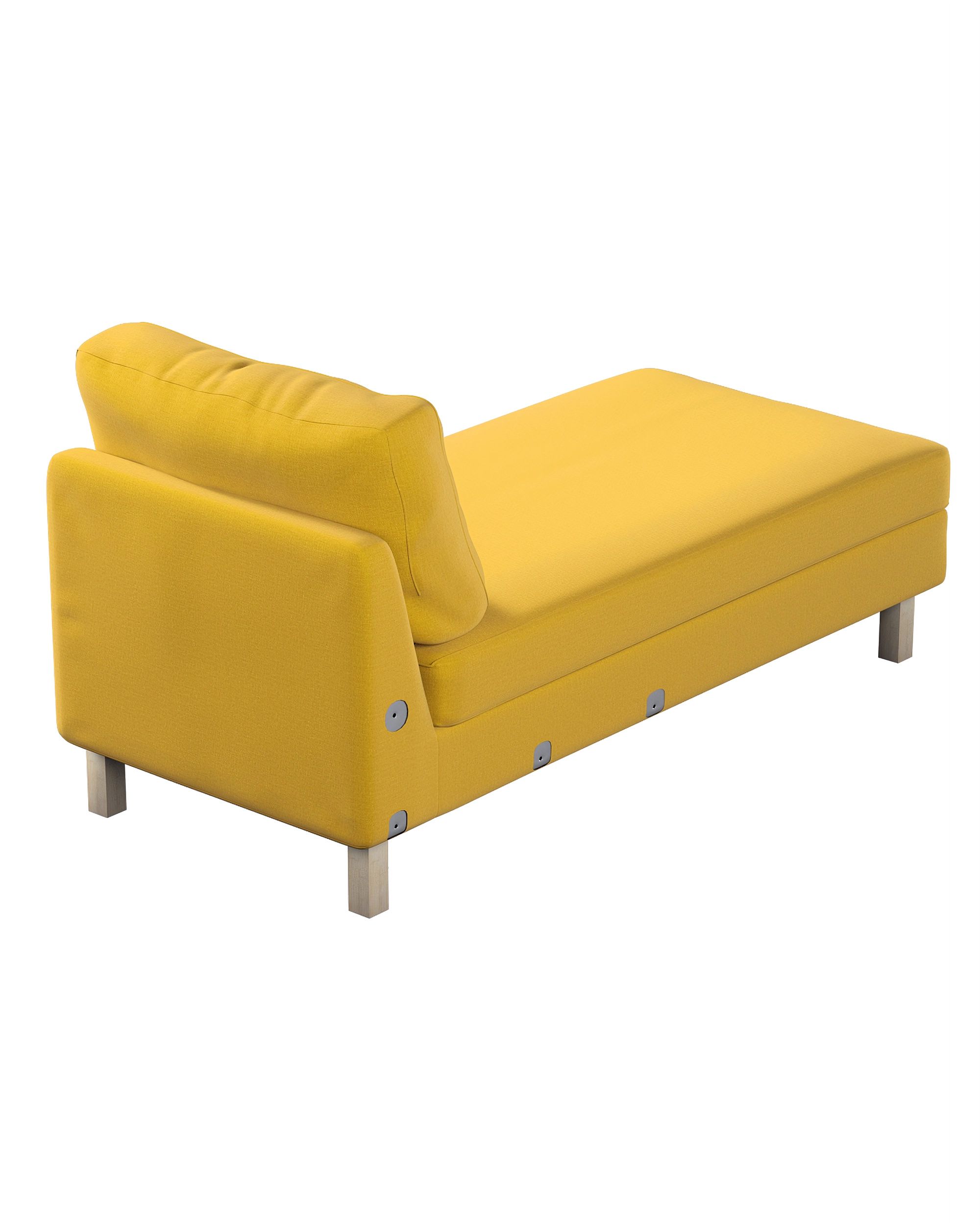 Karlstad chaise longue add-on unit cover colour yellow fabric velvet (hover)