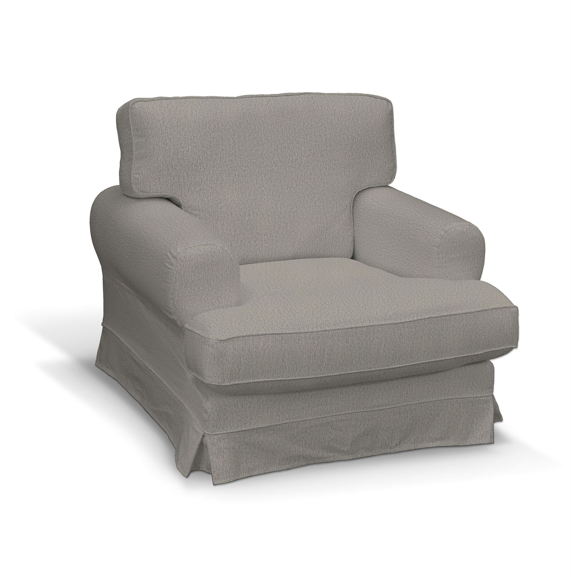 Ekeskog armchair cover colour grey fabric structured