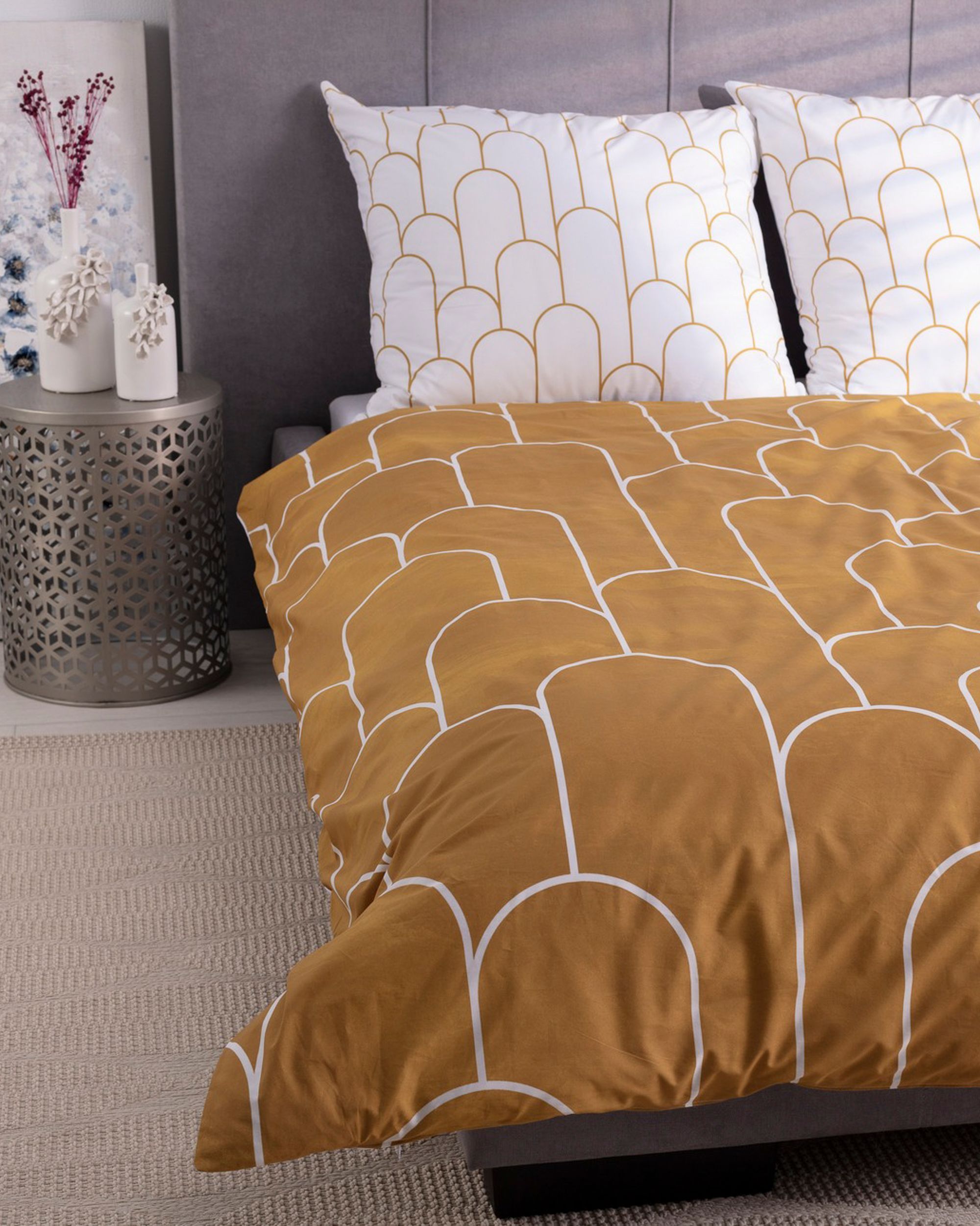 Bedding set Yellow Rim 160x200cm