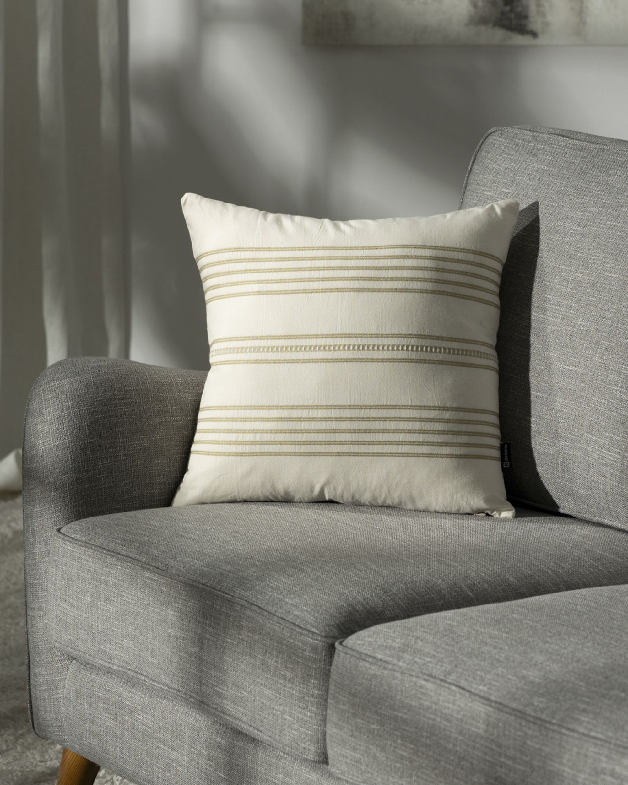 Linea Sand cushion cover 45x45 cm (hover)