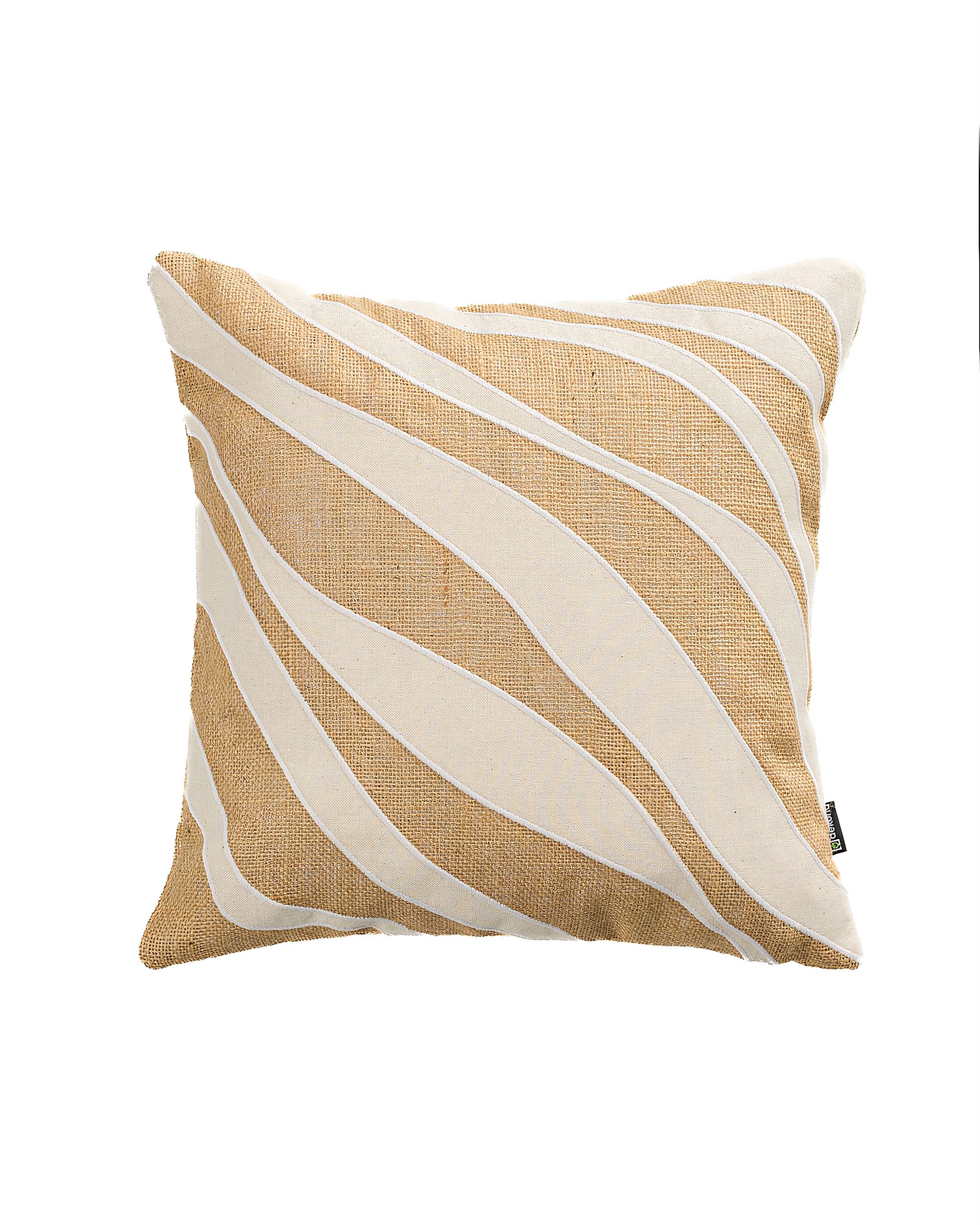 Jute Wave cushion cover 45x45 cm