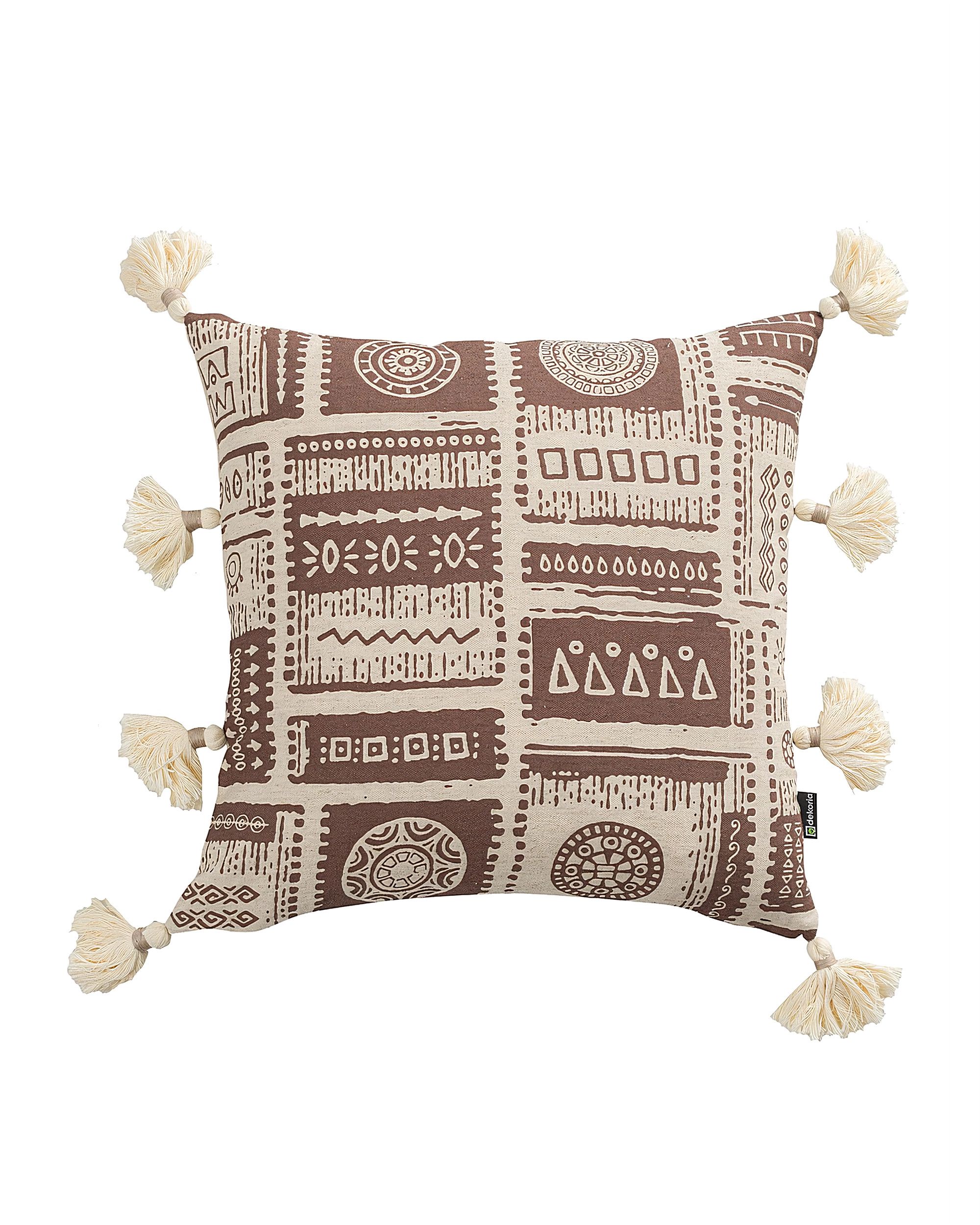 Tassel Nomad Tribal cushion cover 45x45 cm