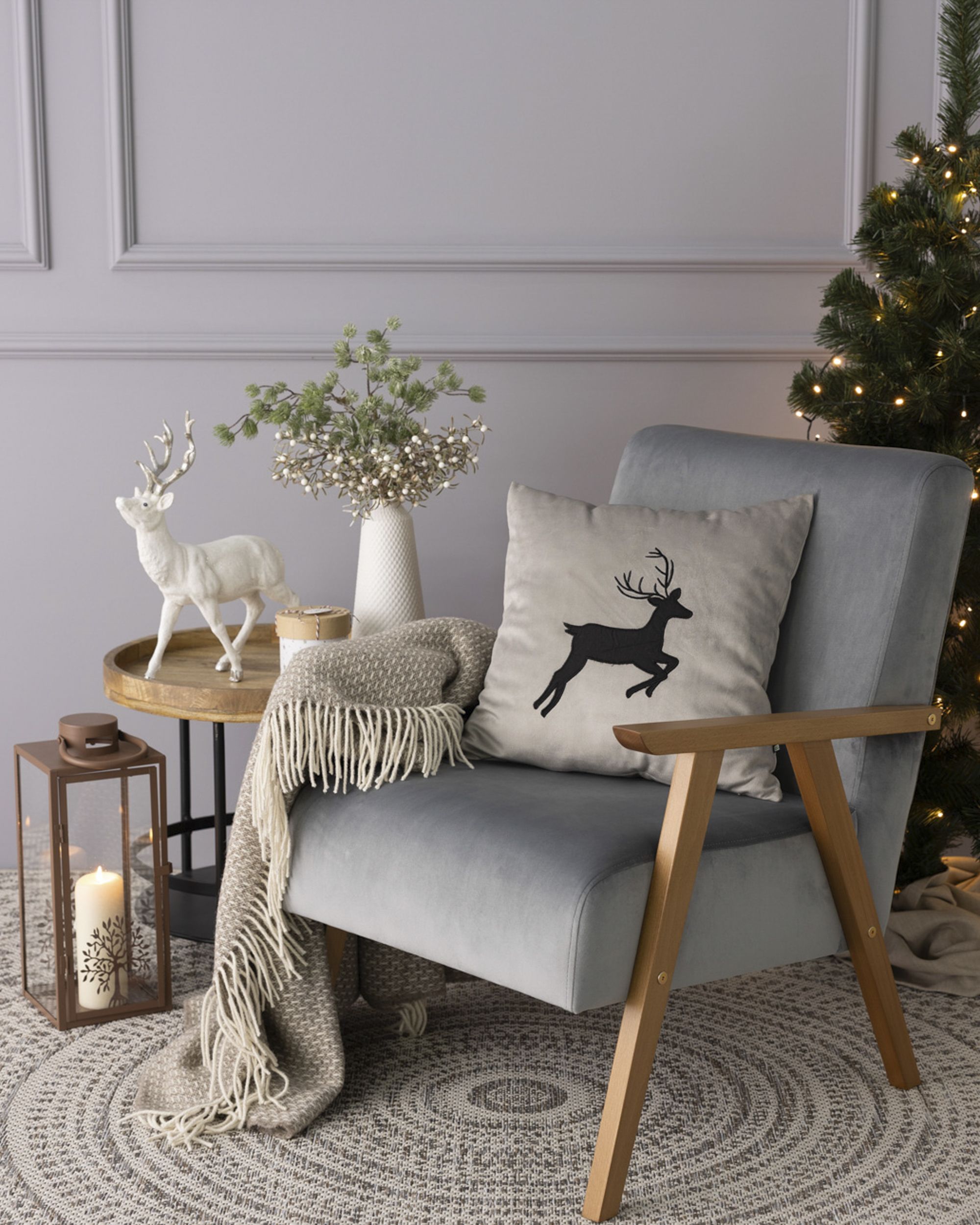 Cushion cover Midnight Stag 43x43 cm (hover)