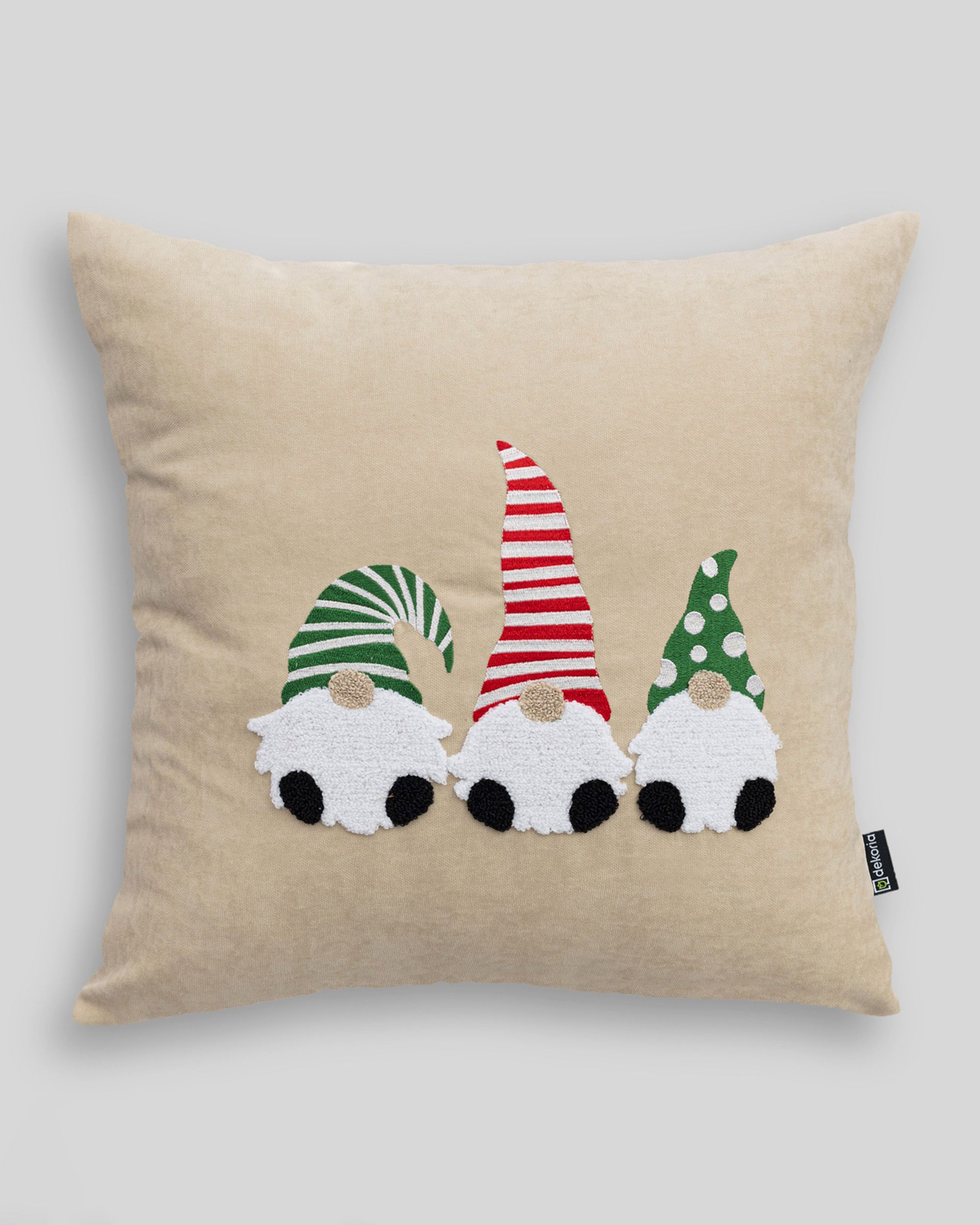 Cushion cover Jolly Gnomes Green 43x43 cm
