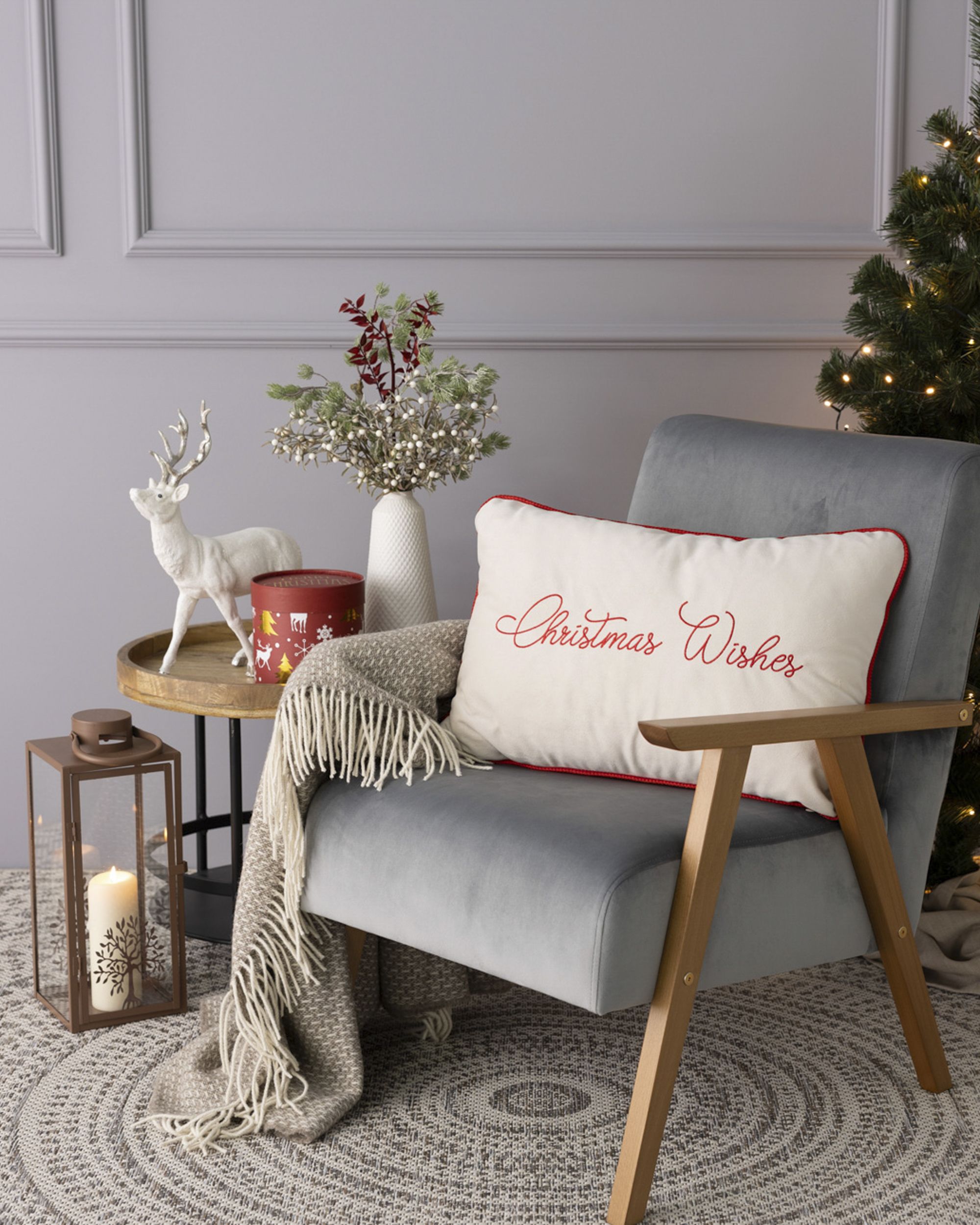 Cushion cover Christmas Joy 60x40 cm (hover)