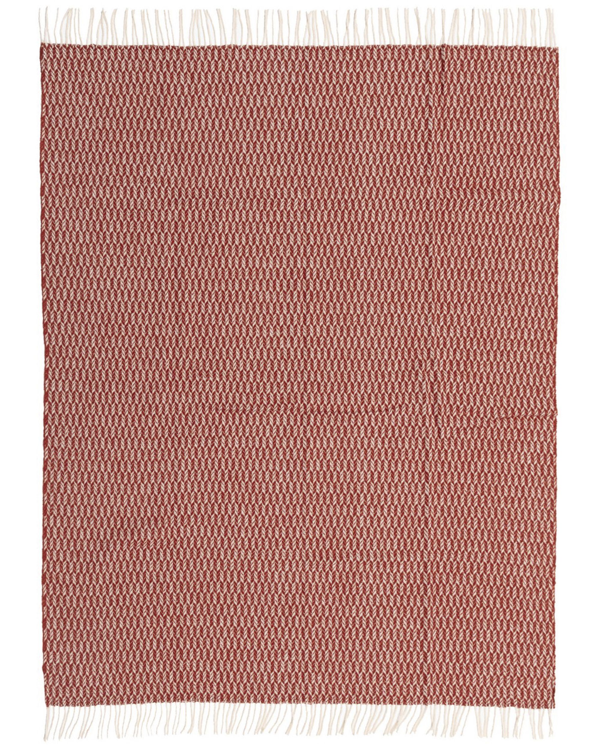 Zelandia Wool Throw 140x200 cm Rust Red