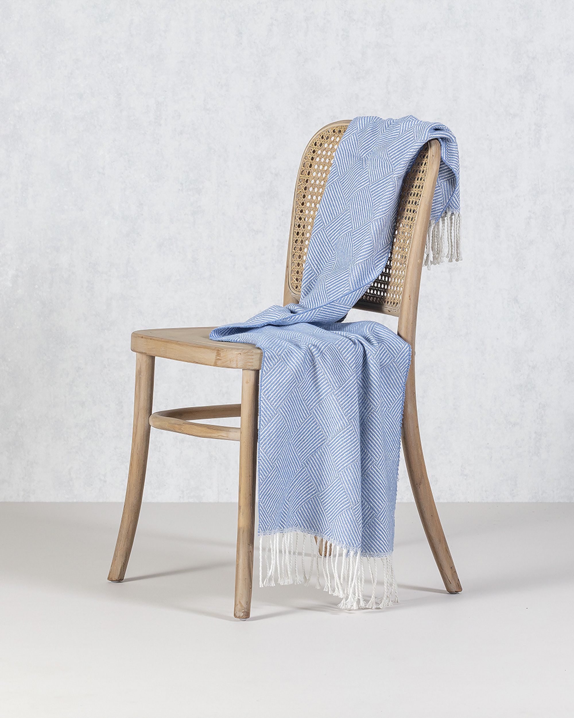 Plaid Ibiza 50x153cm light blue