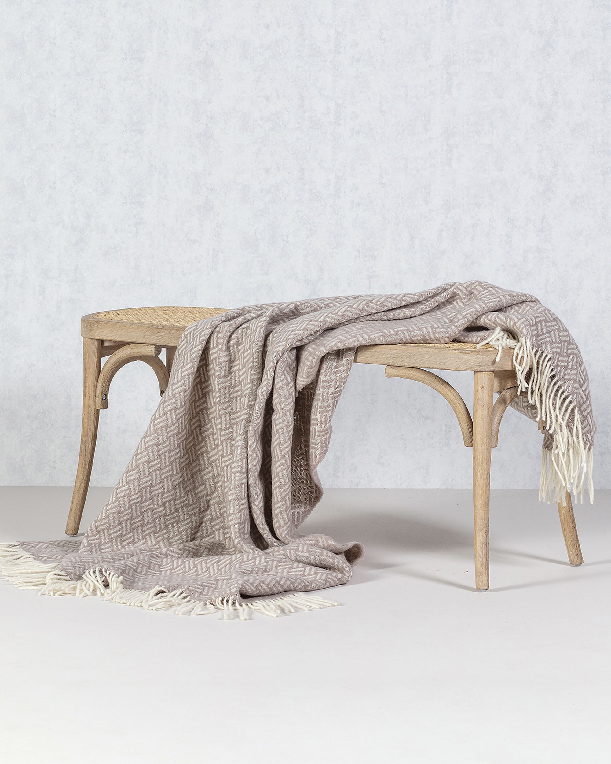Plaid Zelandia 140x200 cm silver beige