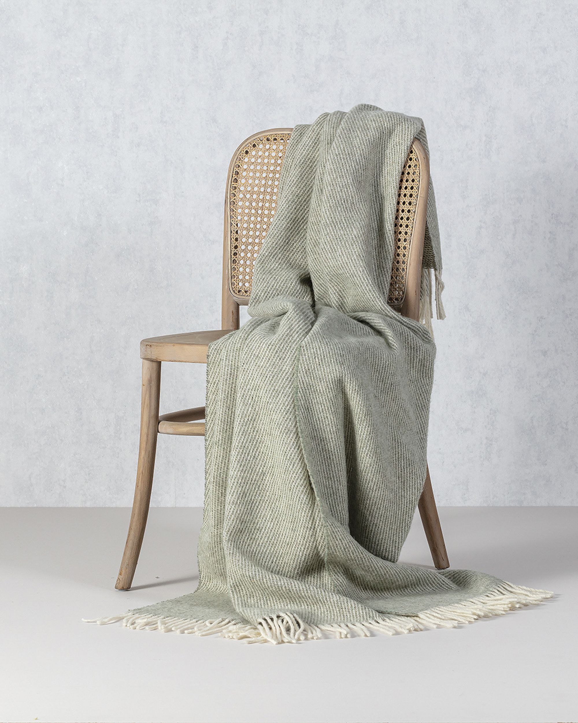 Plaid Zelandia 140x200 cm melange sage