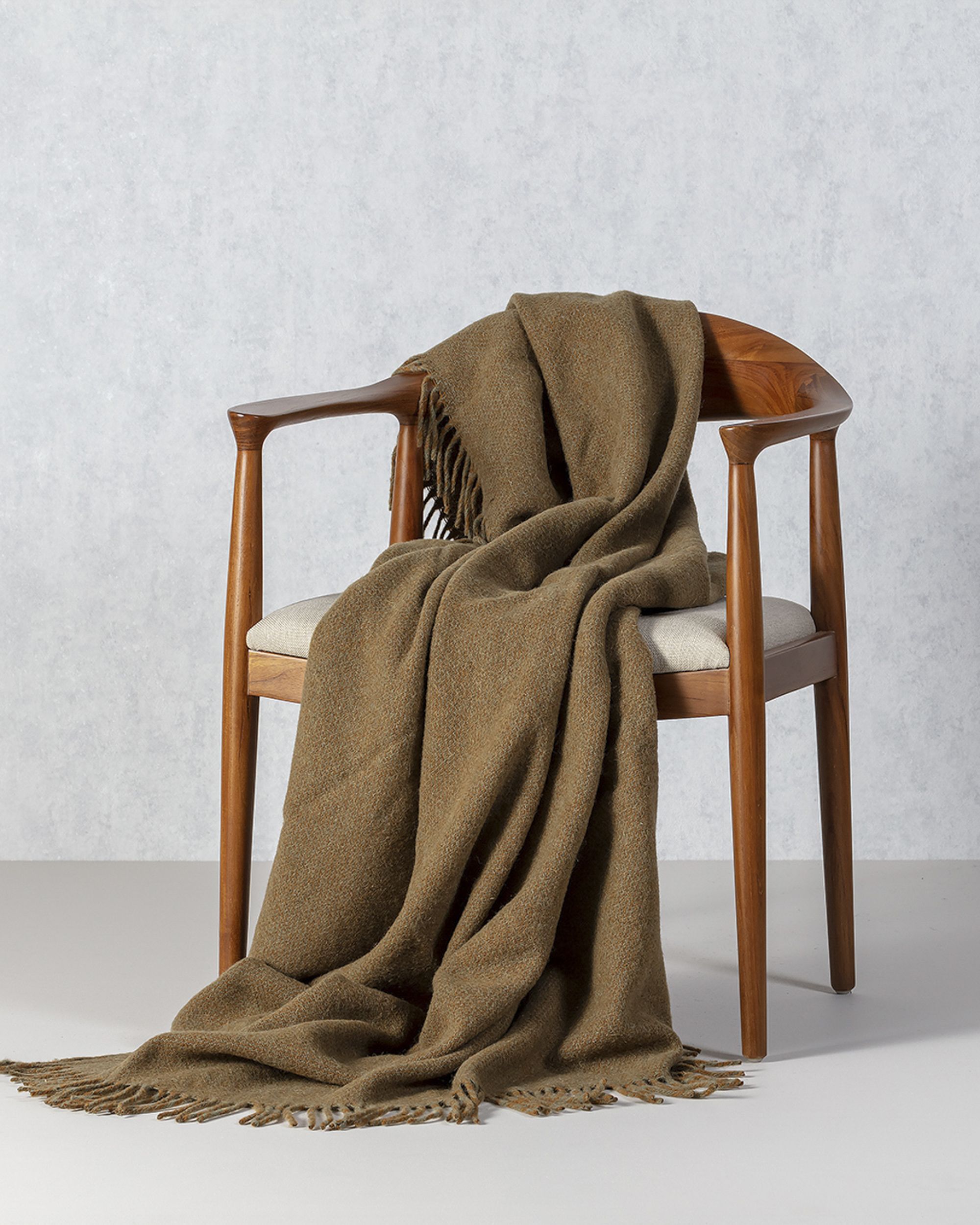 Plaid Zelandia 140x200cm melange brown grey