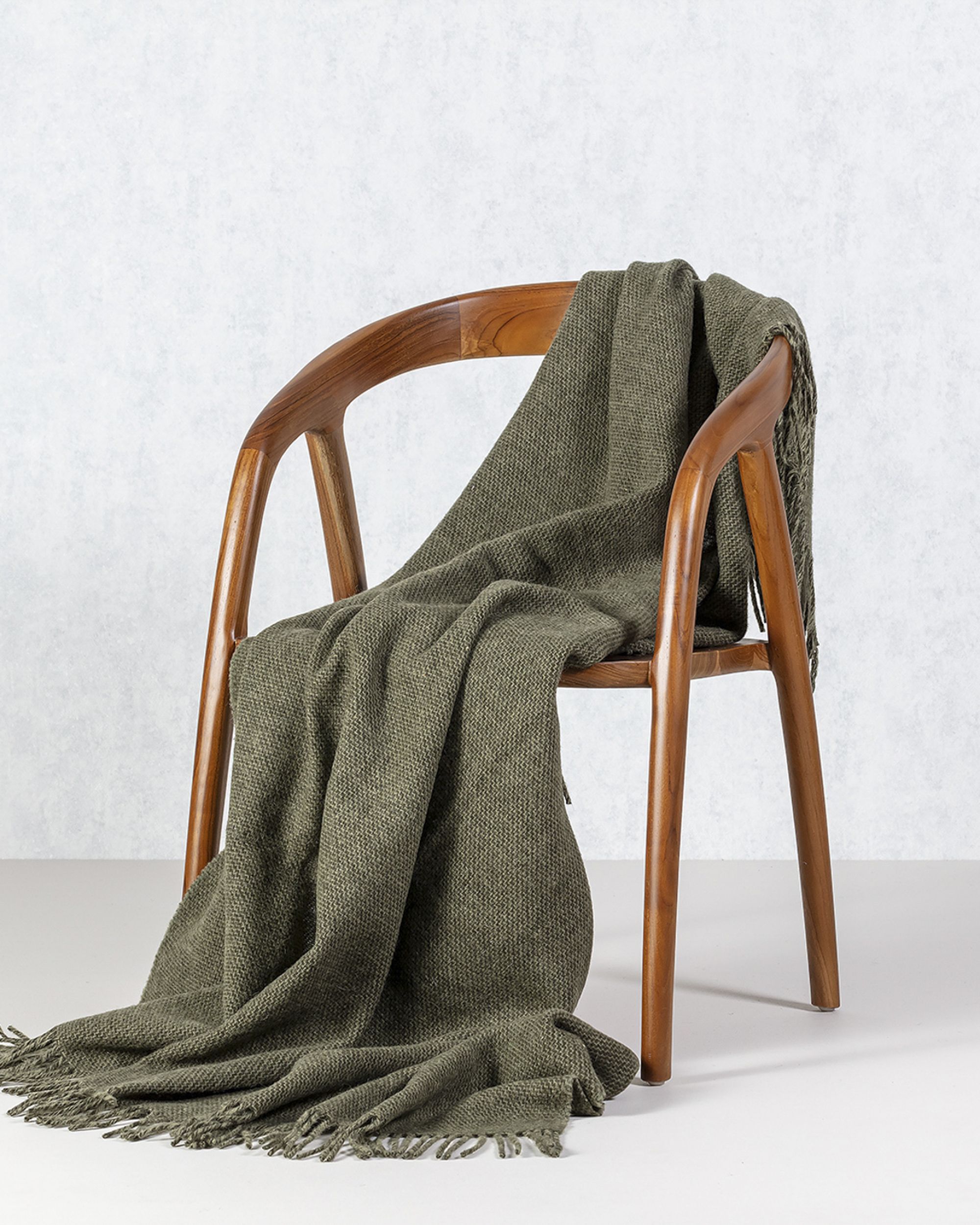 Plaid Zelandia 140x200cm melange green tea