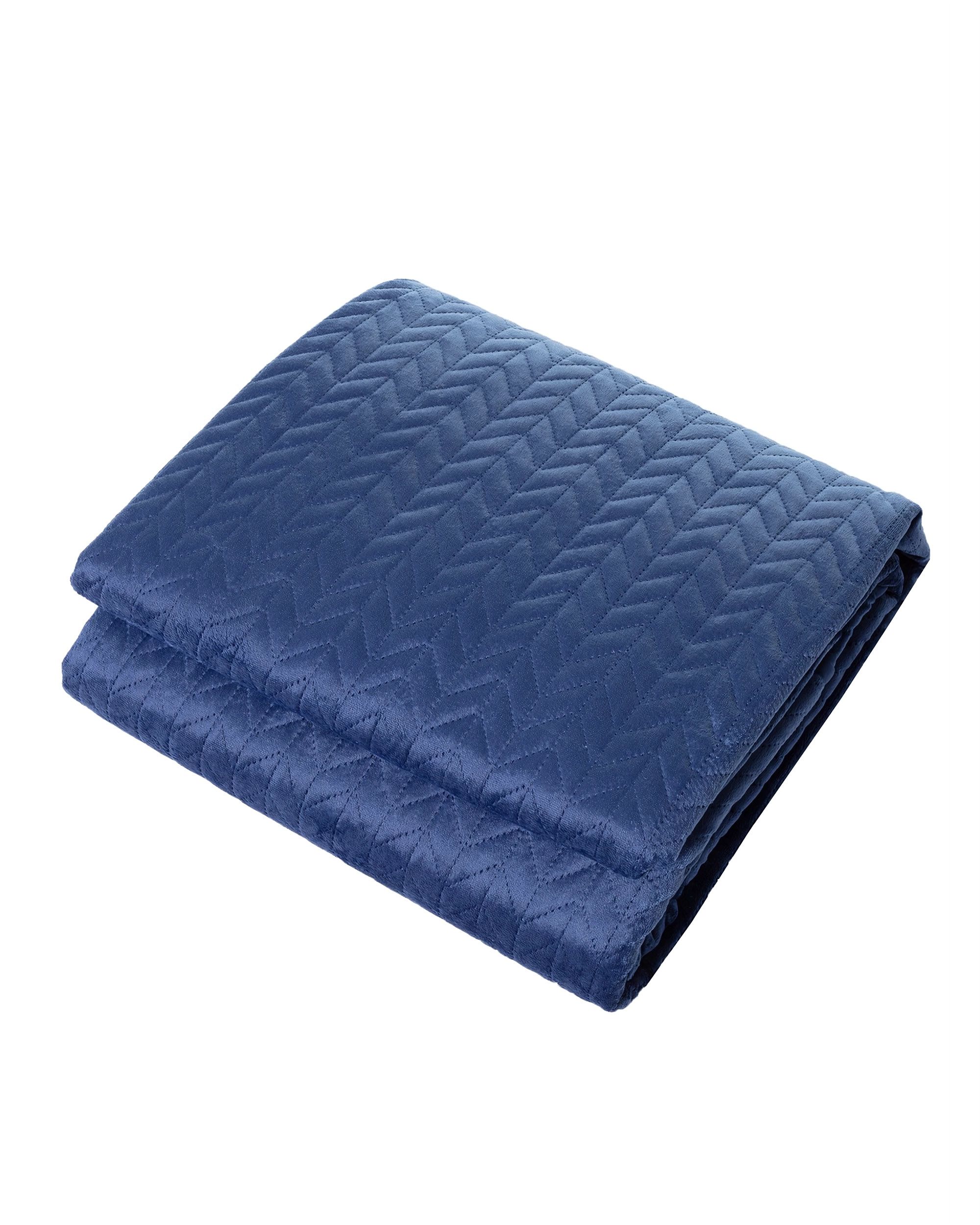 Bedspread on the bed Silky Chic 220x240 cm royal blue