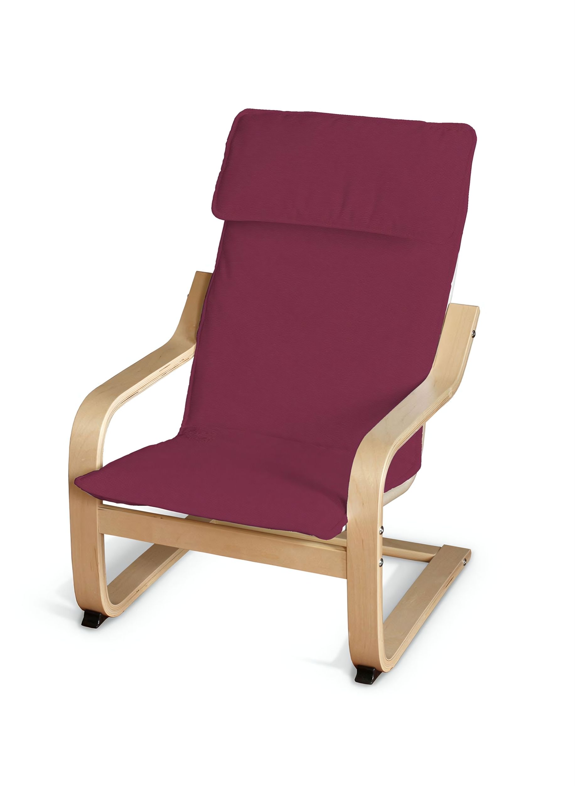 Poäng children's armchair cushion + cover colour plum