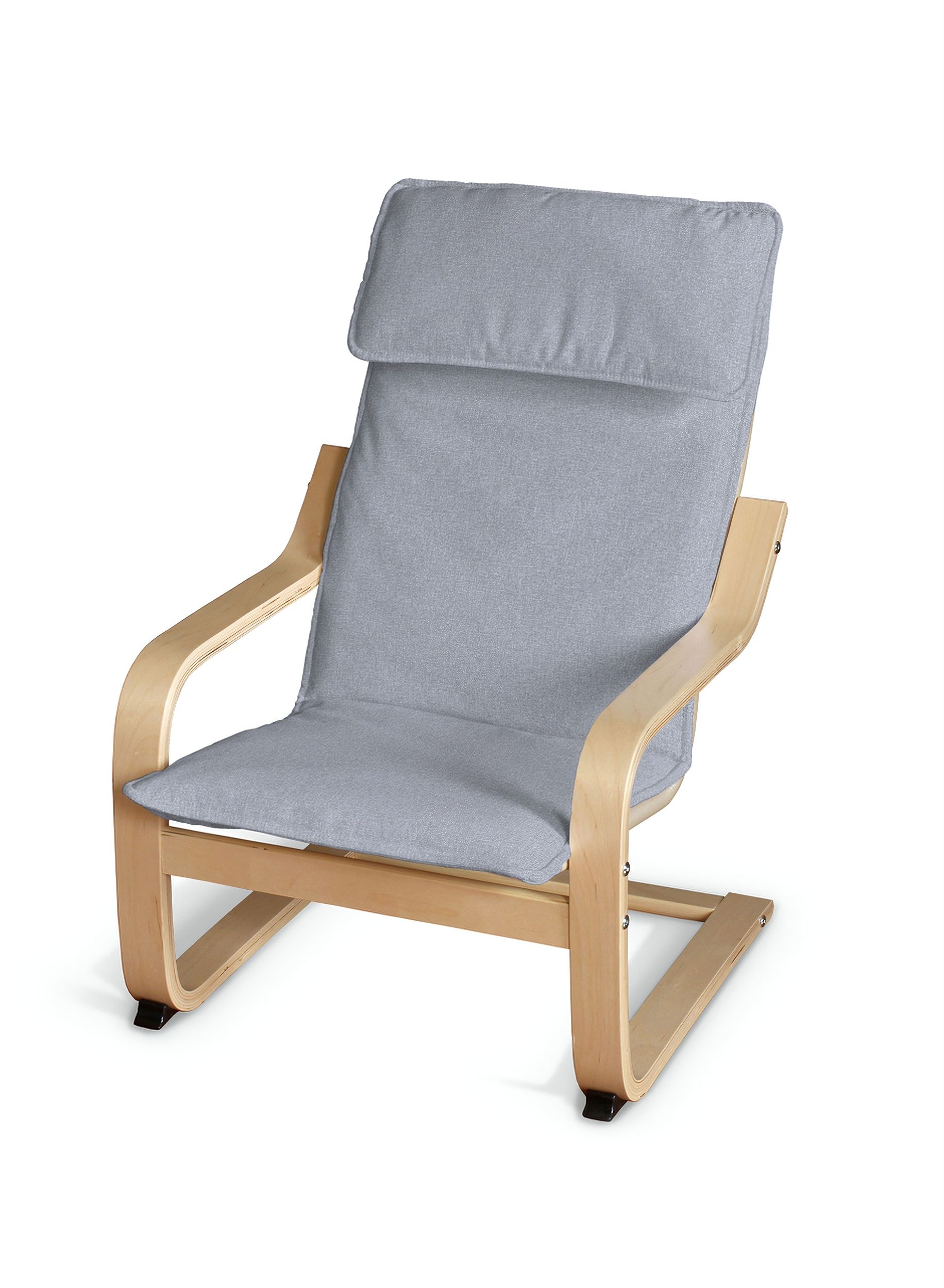 Poäng children's armchair cushion + cover colour blue fabric structured