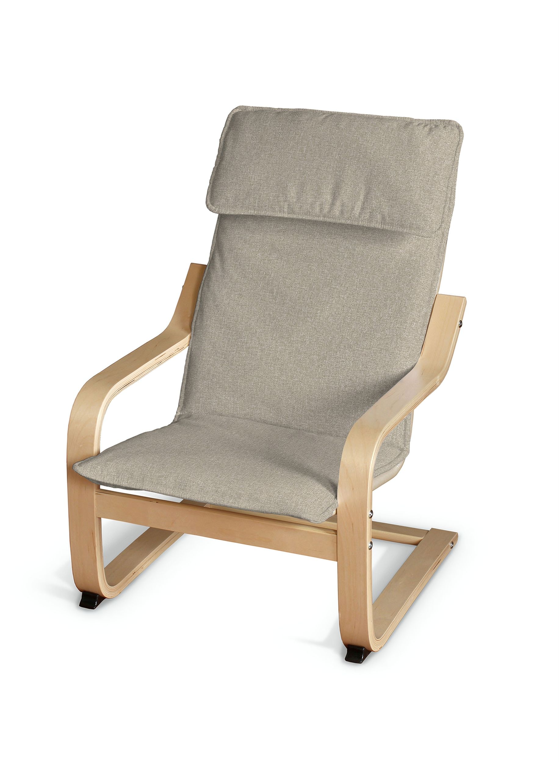 Poäng children's armchair cushion + cover colour beige fabric structured