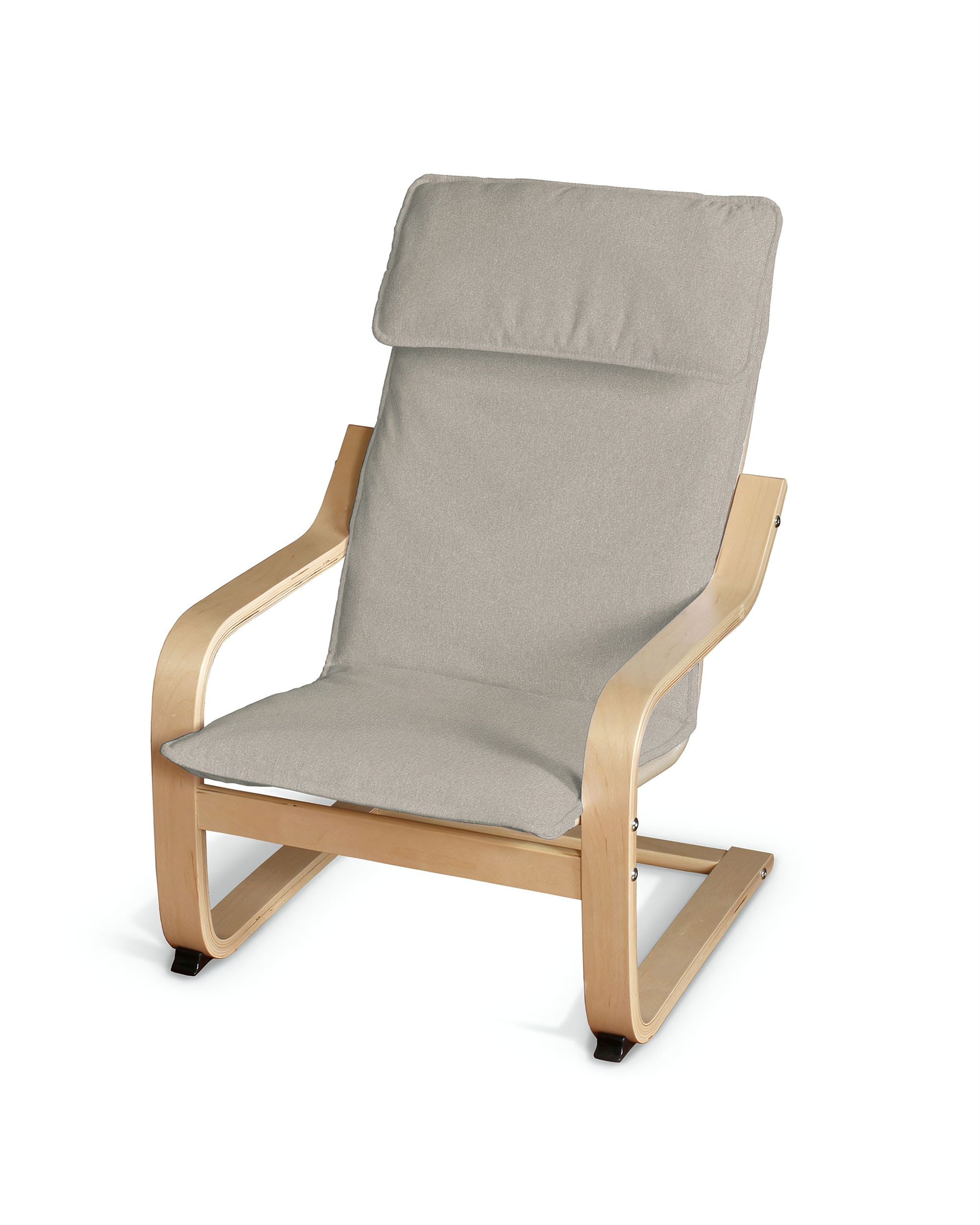 Poäng children's armchair cushion + cover colour beige fabric structured