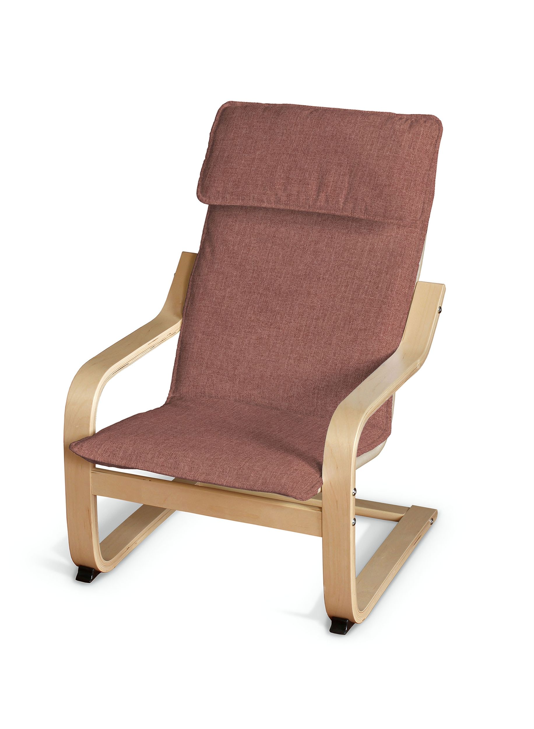 Poäng children's armchair cushion + cover colour brown fabric structured