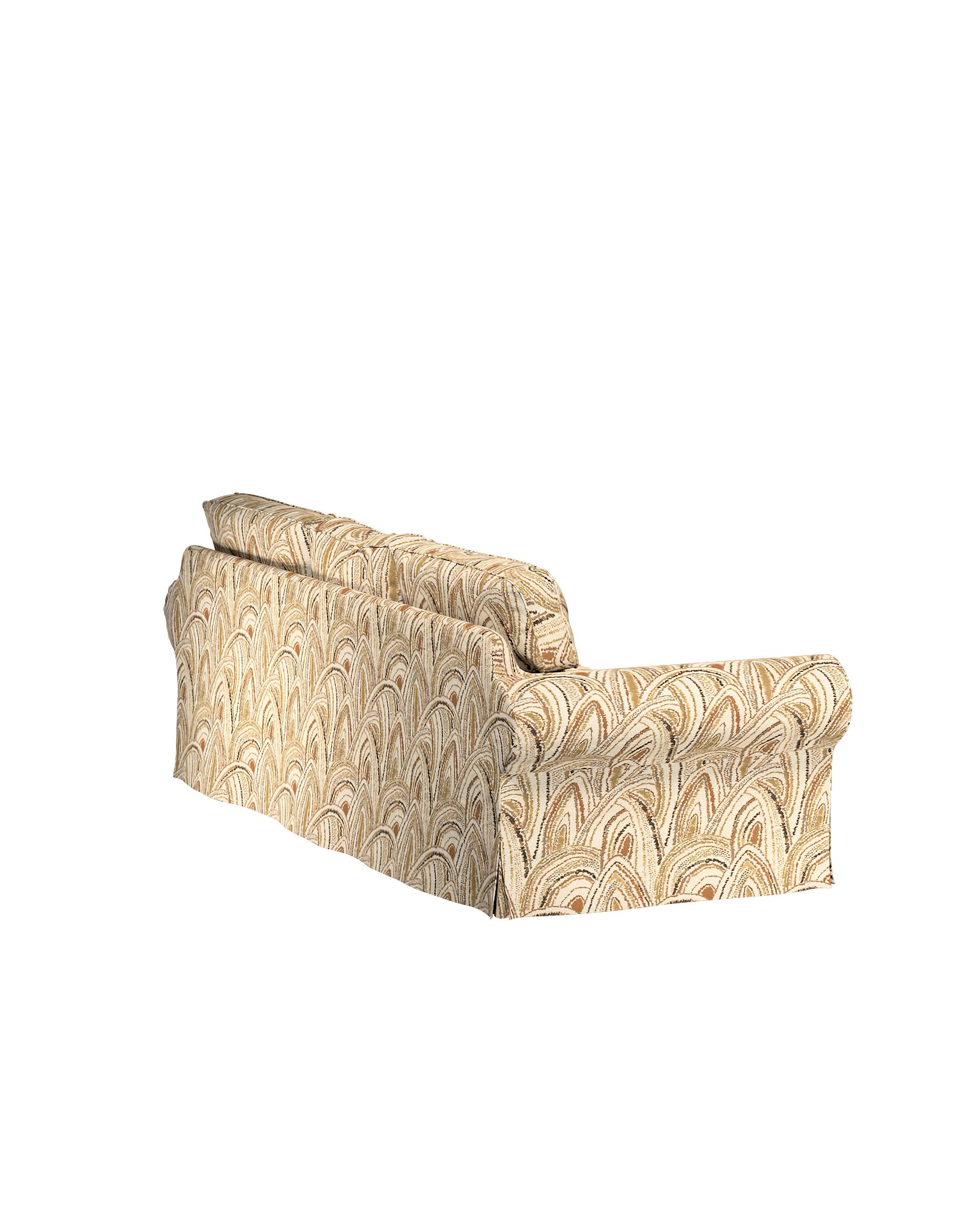 Ektorp 3-seater sofa bed cover (for model on sale in Ikea since 2013) colour beige fabric structured, patterned (hover)