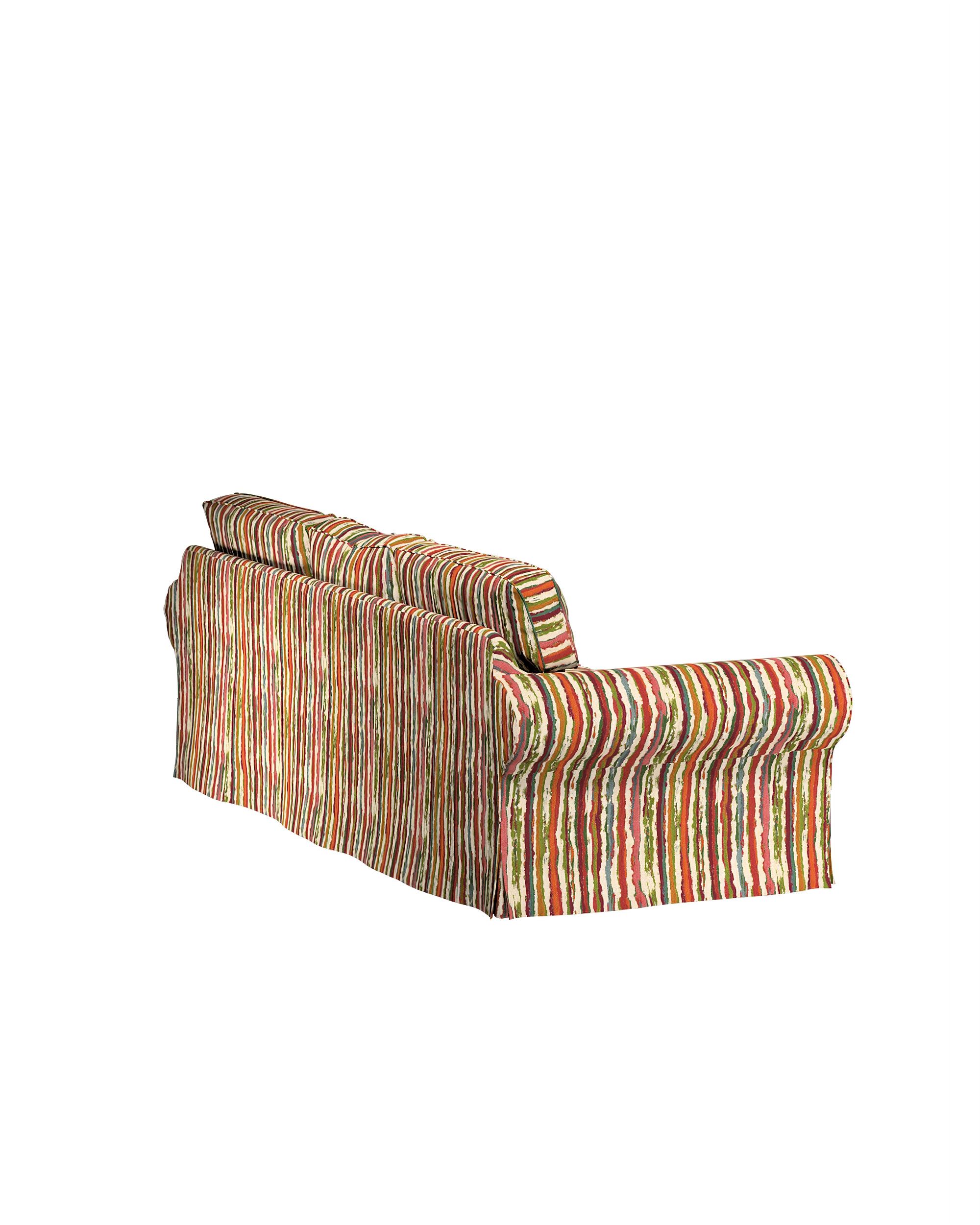 Ektorp 3-seater sofa bed cover (for model on sale in Ikea since 2013) colour multicolour fabric structured, patterned (hover)