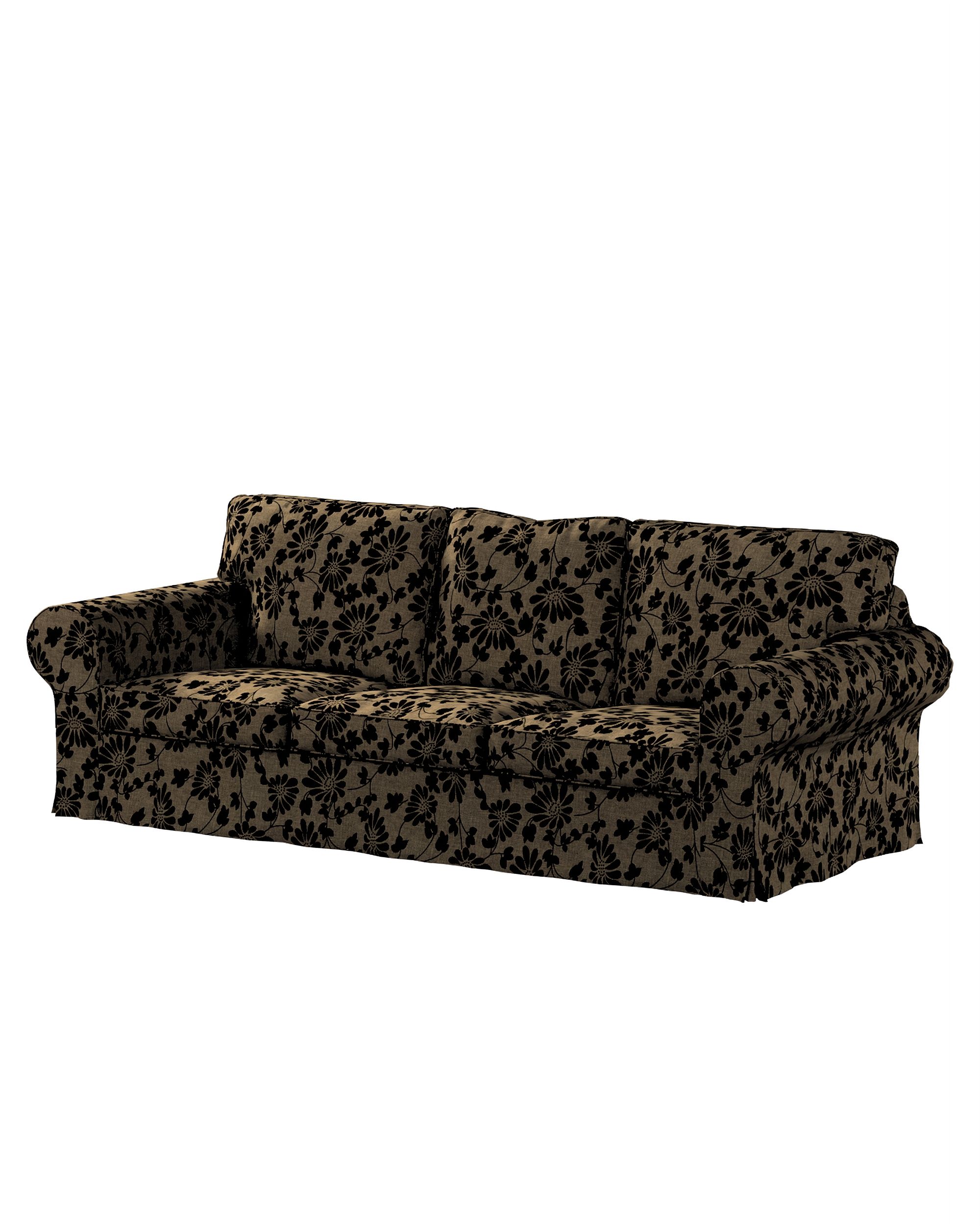 Ektorp 3-seater sofa bed cover (for model on sale in Ikea since 2013) colour beige fabric structured, patterned
