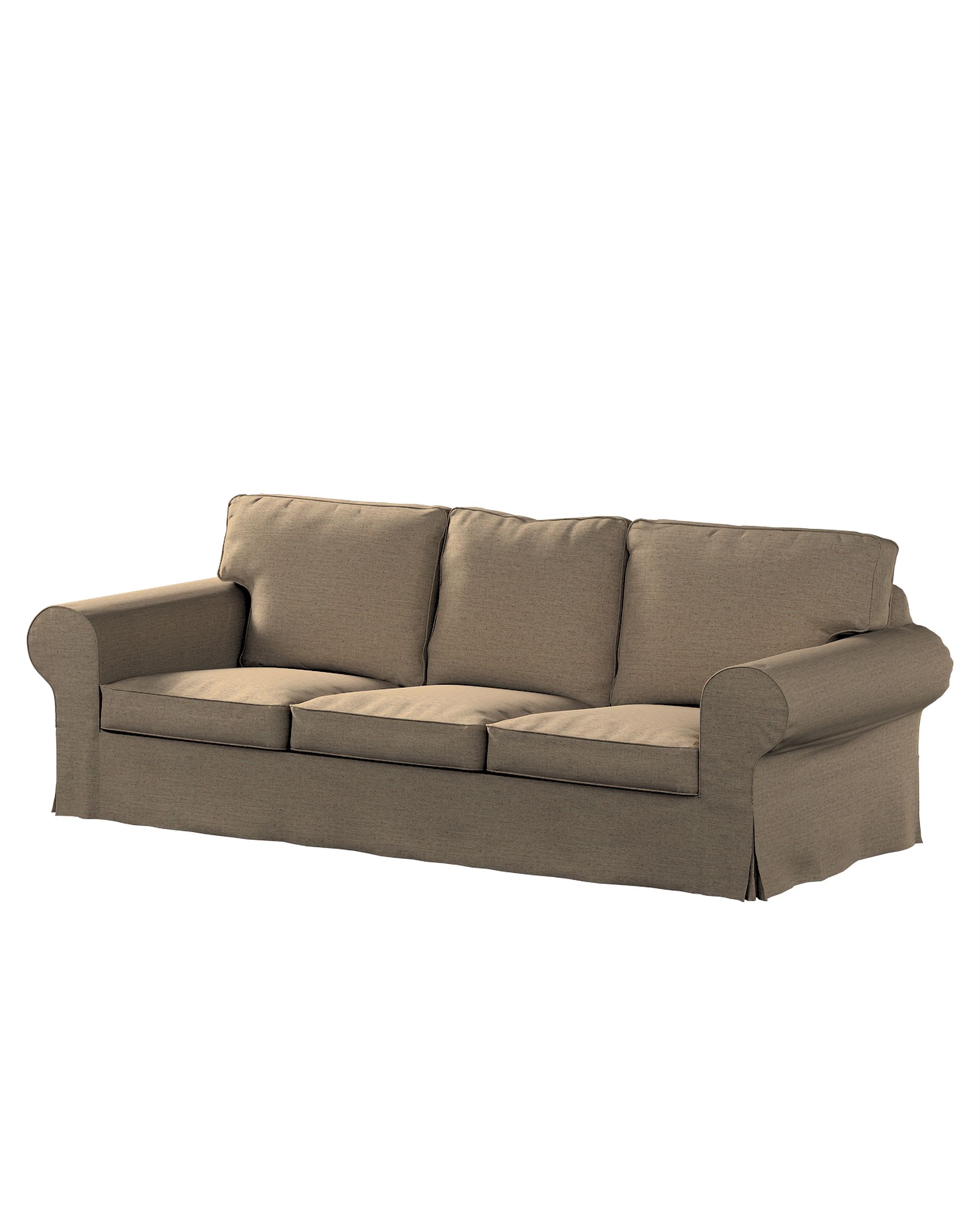 Ektorp 3-seater sofa bed cover (for model on sale in Ikea since 2013) colour beige fabric structured