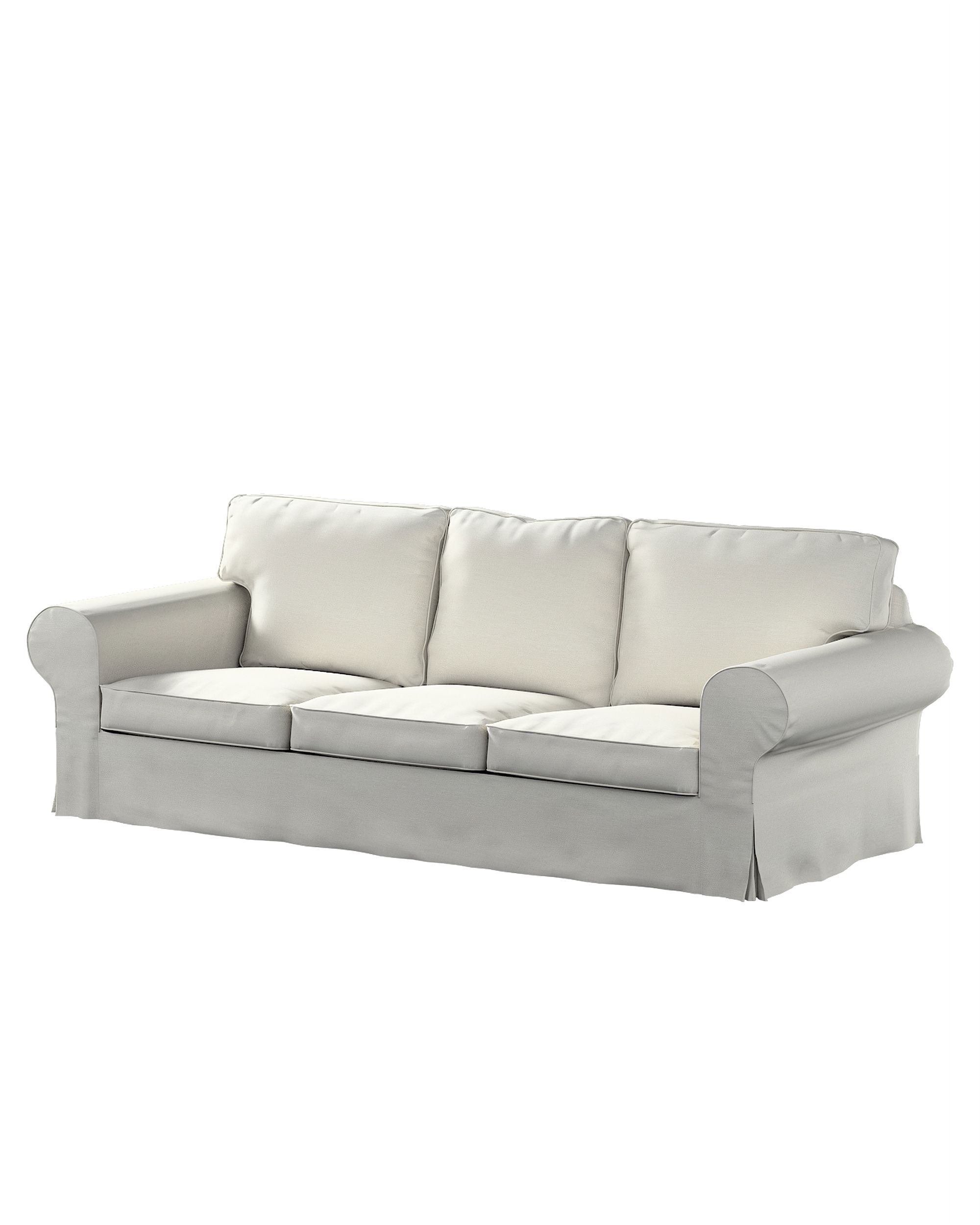 Ektorp 3-seater sofa bed cover (for model on sale in Ikea since 2013) colour grey fabric gloss, structured, velvet