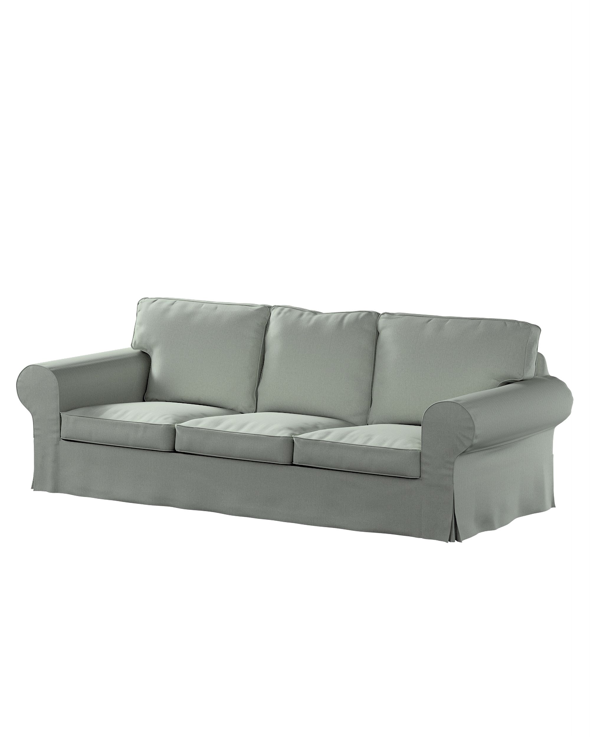 Ektorp 3-seater sofa bed cover (for model on sale in Ikea since 2013) colour blue fabric structured