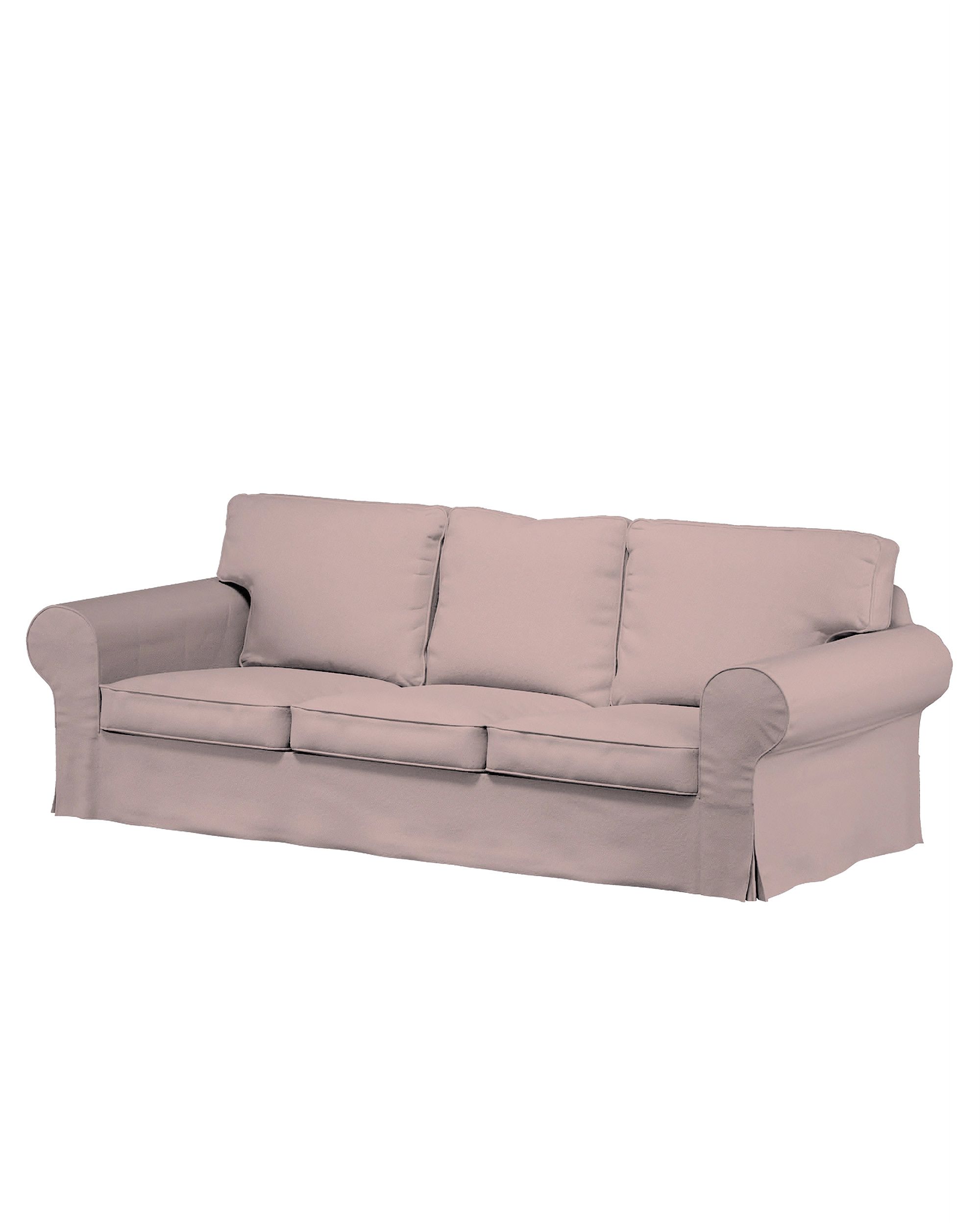 Ektorp 3-seater sofa bed cover (for model on sale in Ikea since 2013) colour pink fabric structured
