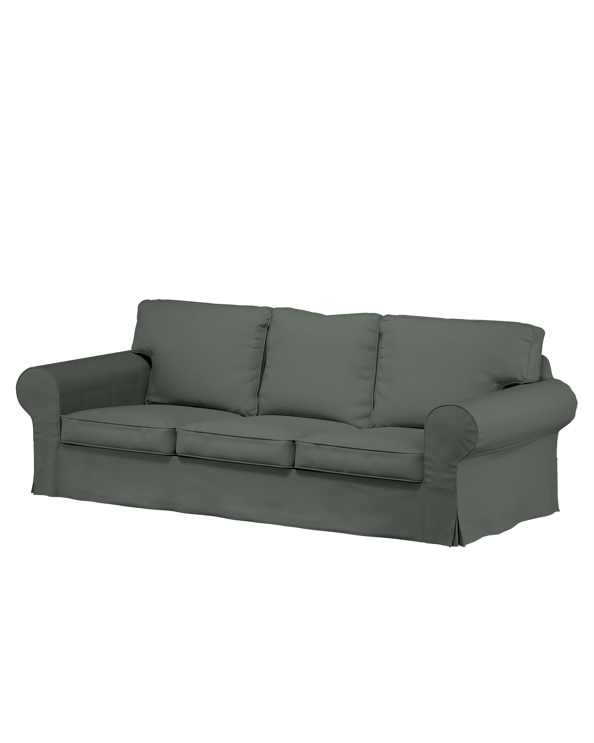 Ektorp 3-seater sofa bed cover (for model on sale in Ikea since 2013) colour green fabric structured