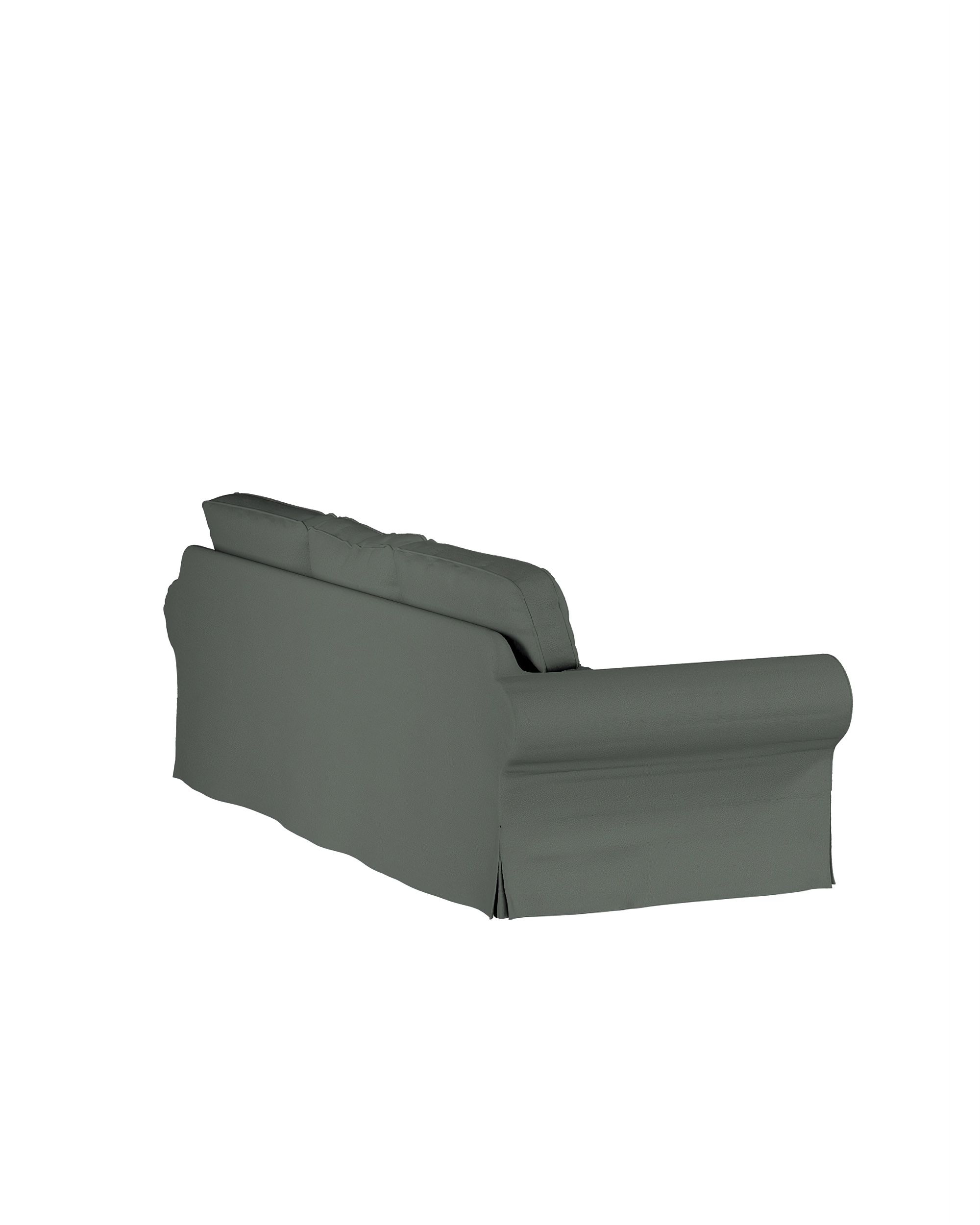 Ektorp 3-seater sofa bed cover (for model on sale in Ikea since 2013) colour green fabric structured (hover)