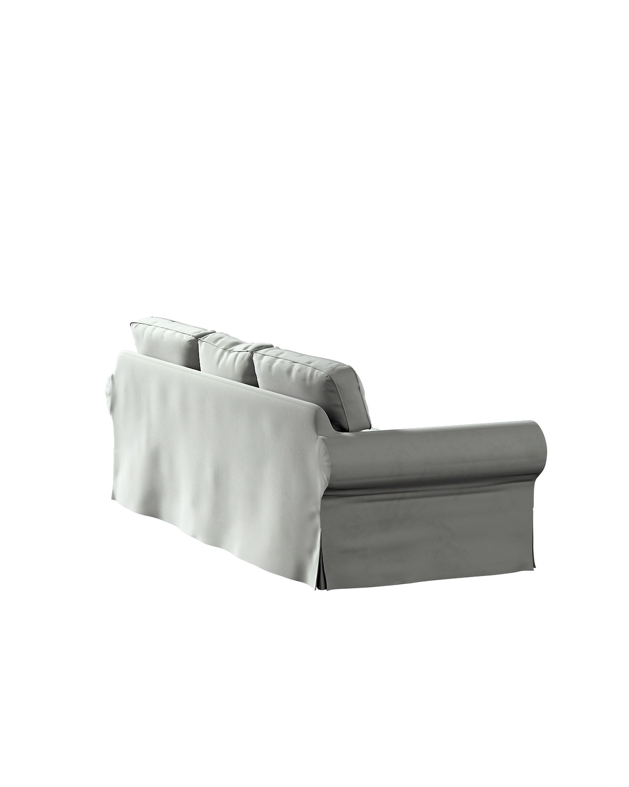 Ektorp 3-seater sofa bed cover (for model on sale in Ikea since 2013) colour grey fabric gloss, velvet (hover)