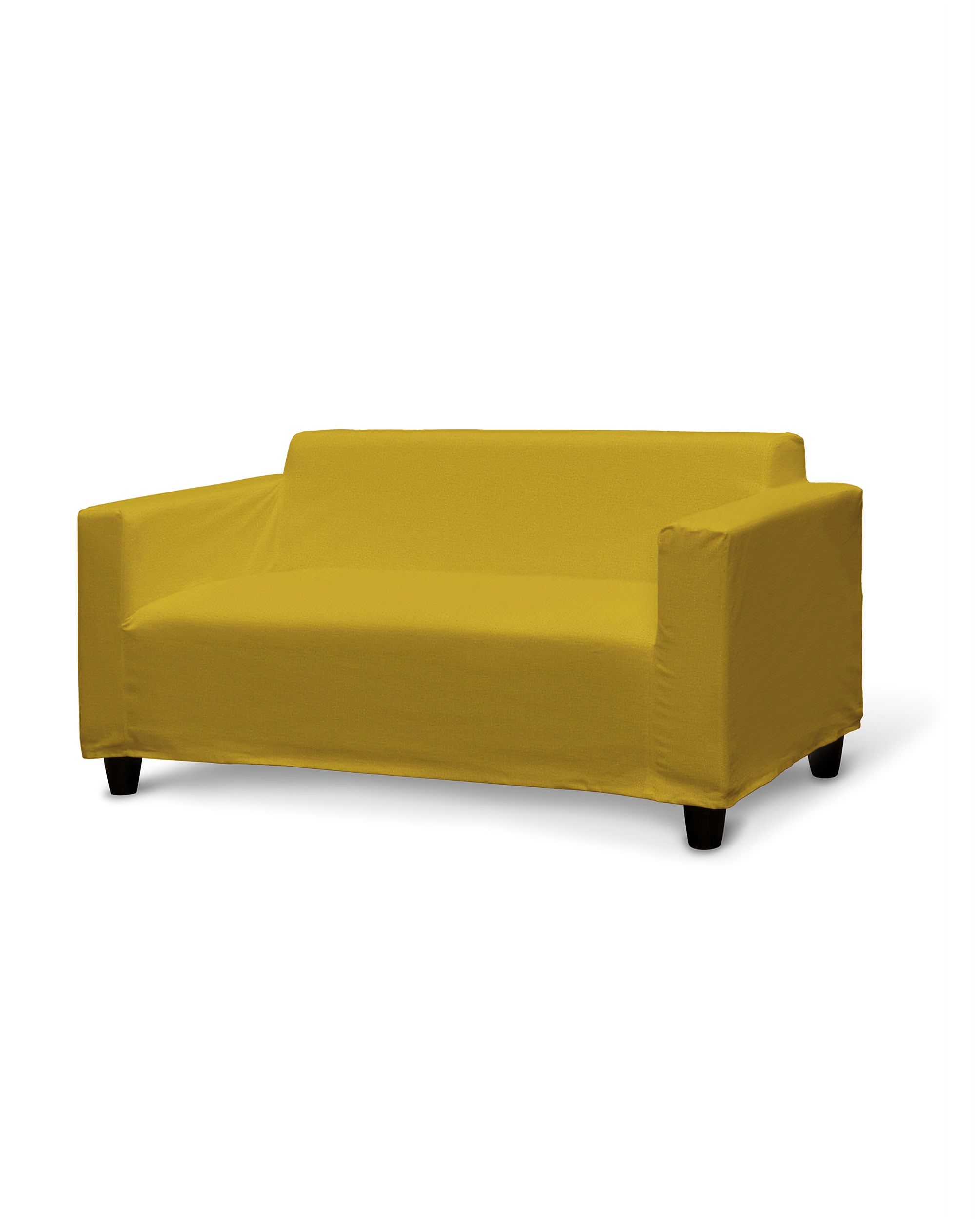 Ikea Klobo Sofa Cover colour yellow fabric velvet